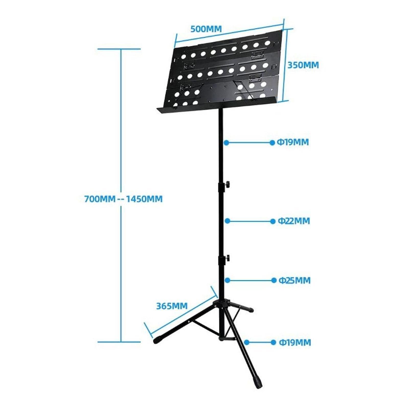 Music Stand Tripod with Carrying Bag Professional Portable Non Slip Foldable