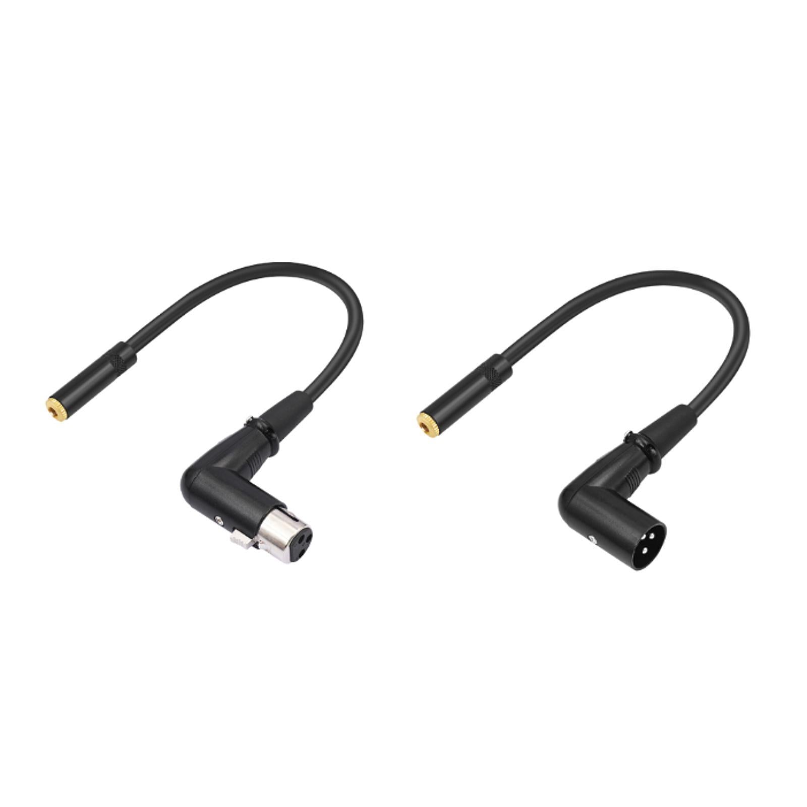 XLR to 3.5mm Adapter Cable Compact for Mixers Audio Player Power Amplifier 3.5 F to XLR Female