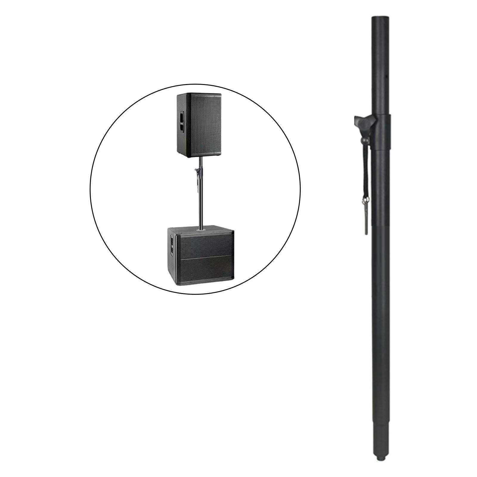 Speaker Pole Mount 82cm-139cm Portable Stable Construction Height Adjustable