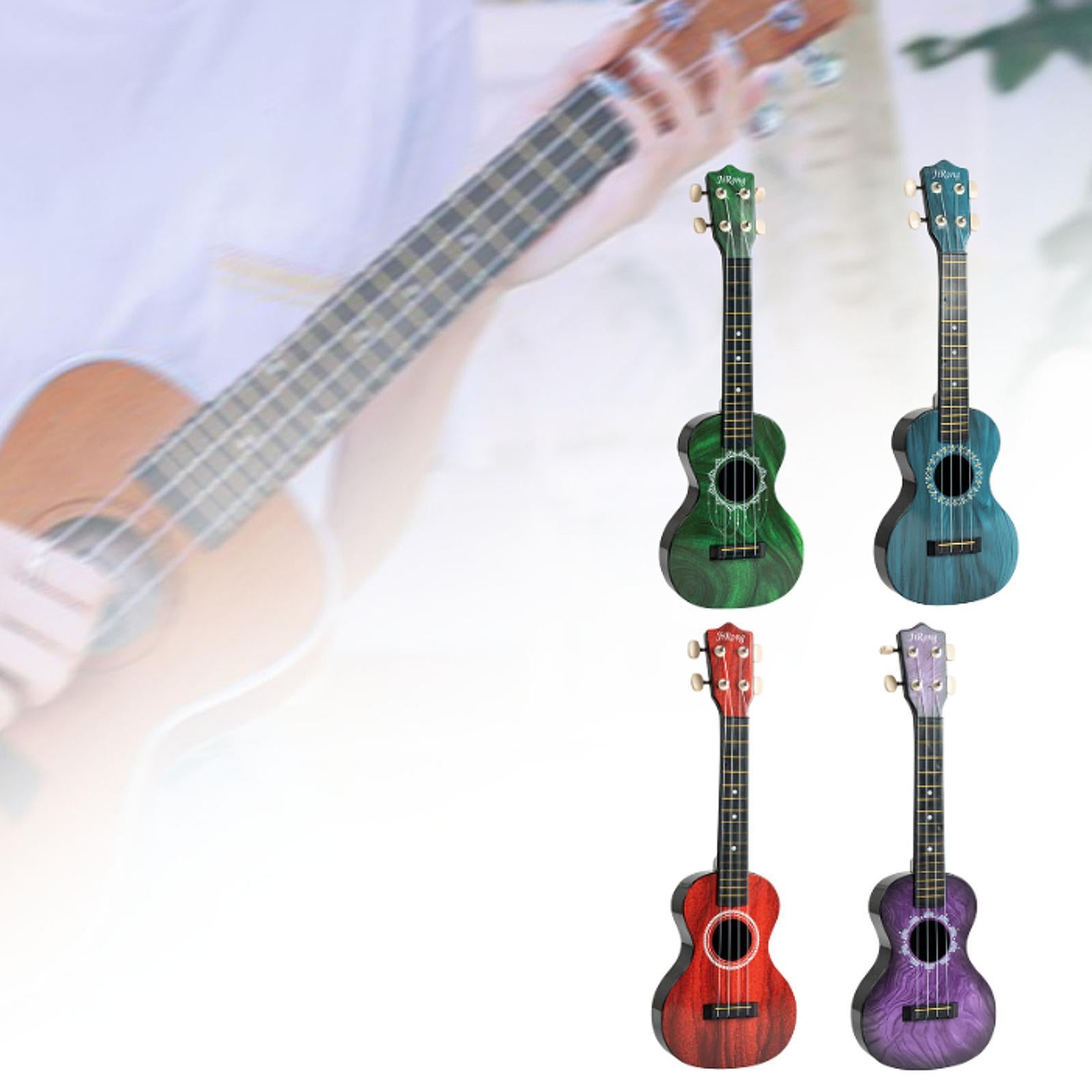 Ukulele Toy Four String Guitar Portable Small Guitar for Aged 3+ Girls Child Green
