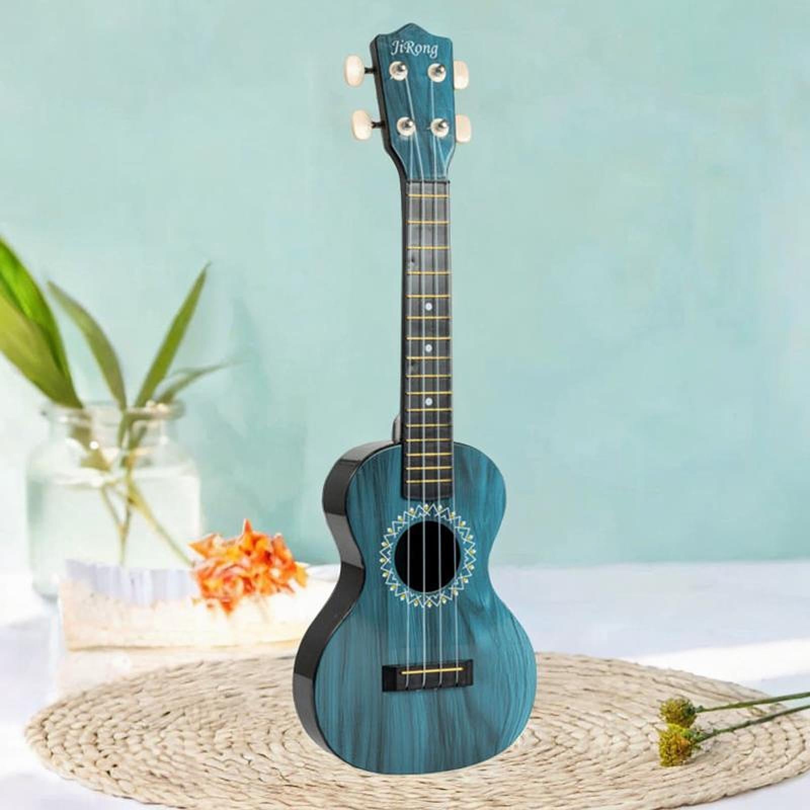 Ukulele Toy Four String Guitar Portable Small Guitar for Aged 3+ Girls Child Blue