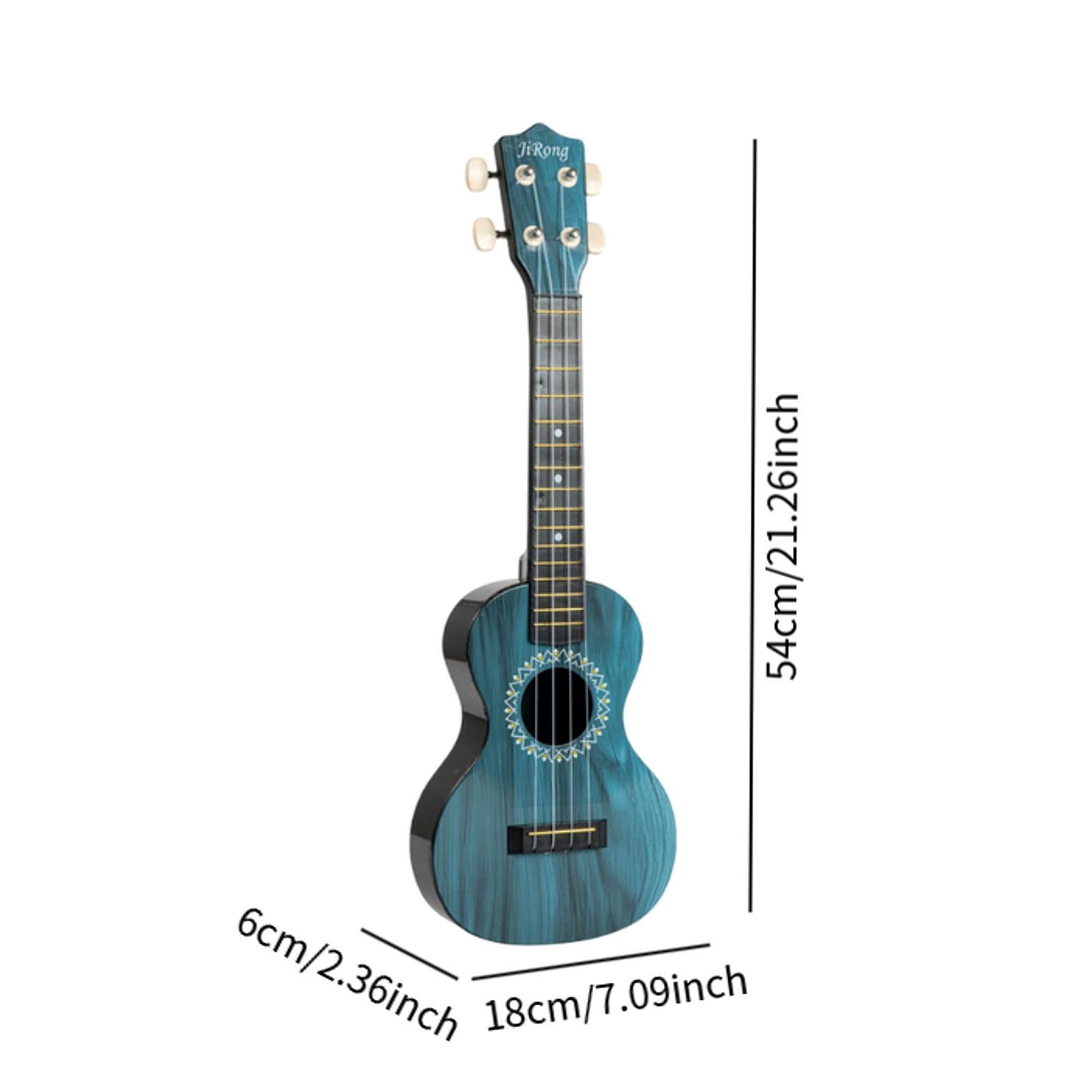 Ukulele Toy Four String Guitar Portable Small Guitar for Aged 3+ Girls Child Blue