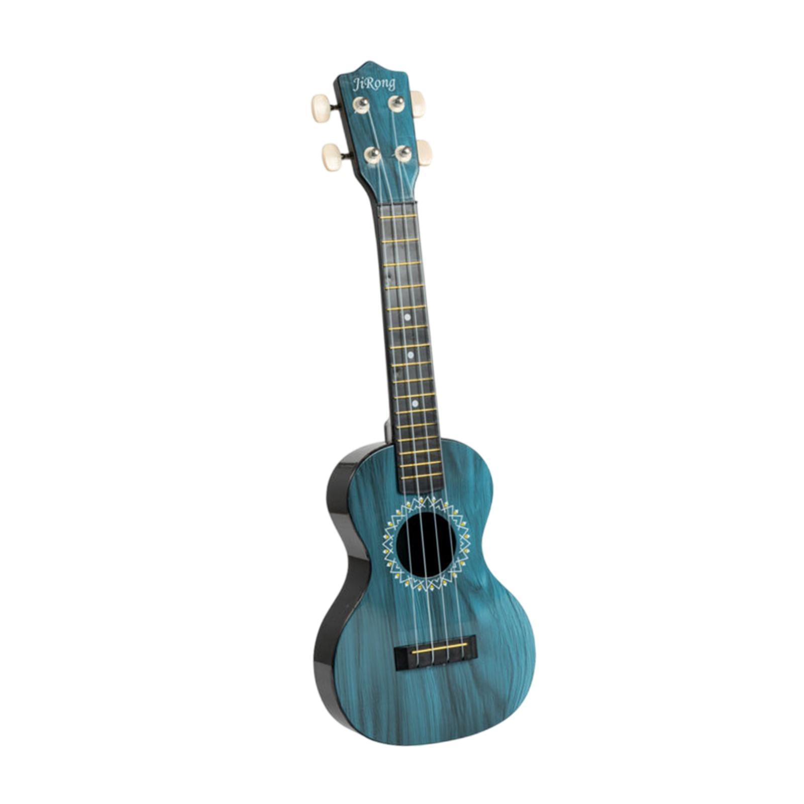 Ukulele Toy Four String Guitar Portable Small Guitar for Aged 3+ Girls Child Blue