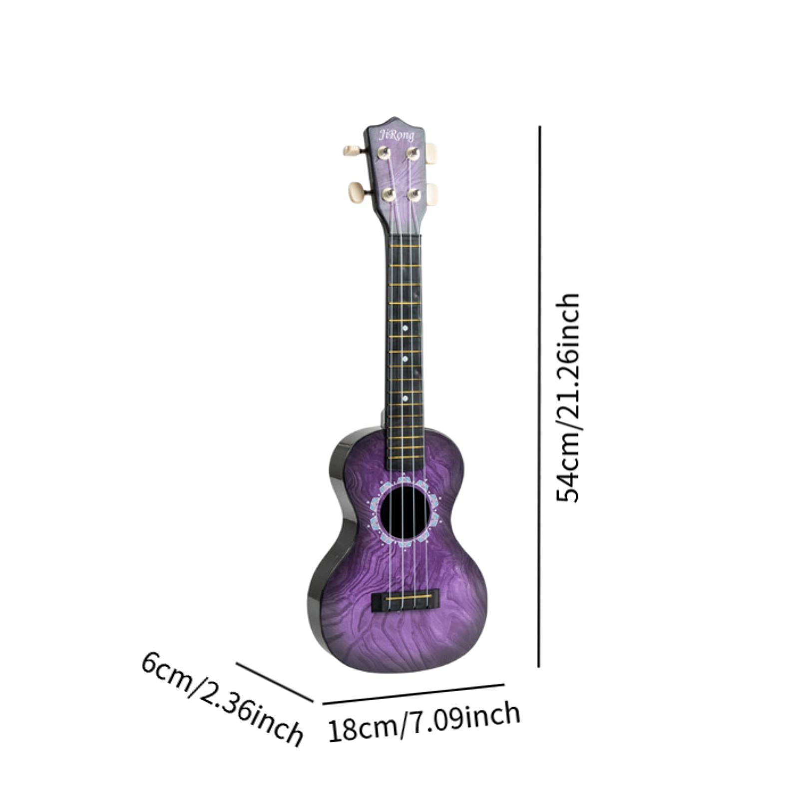 Ukulele Toy Four String Guitar Portable Small Guitar for Aged 3+ Girls Child Purple