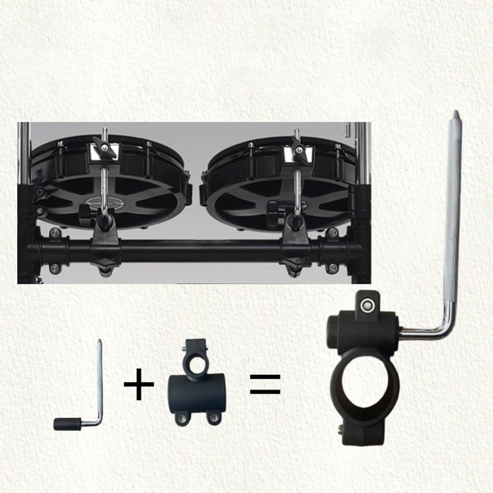Electronic Drum Pad Tom Drum Mount Holder L Rod for Outdoor Performance