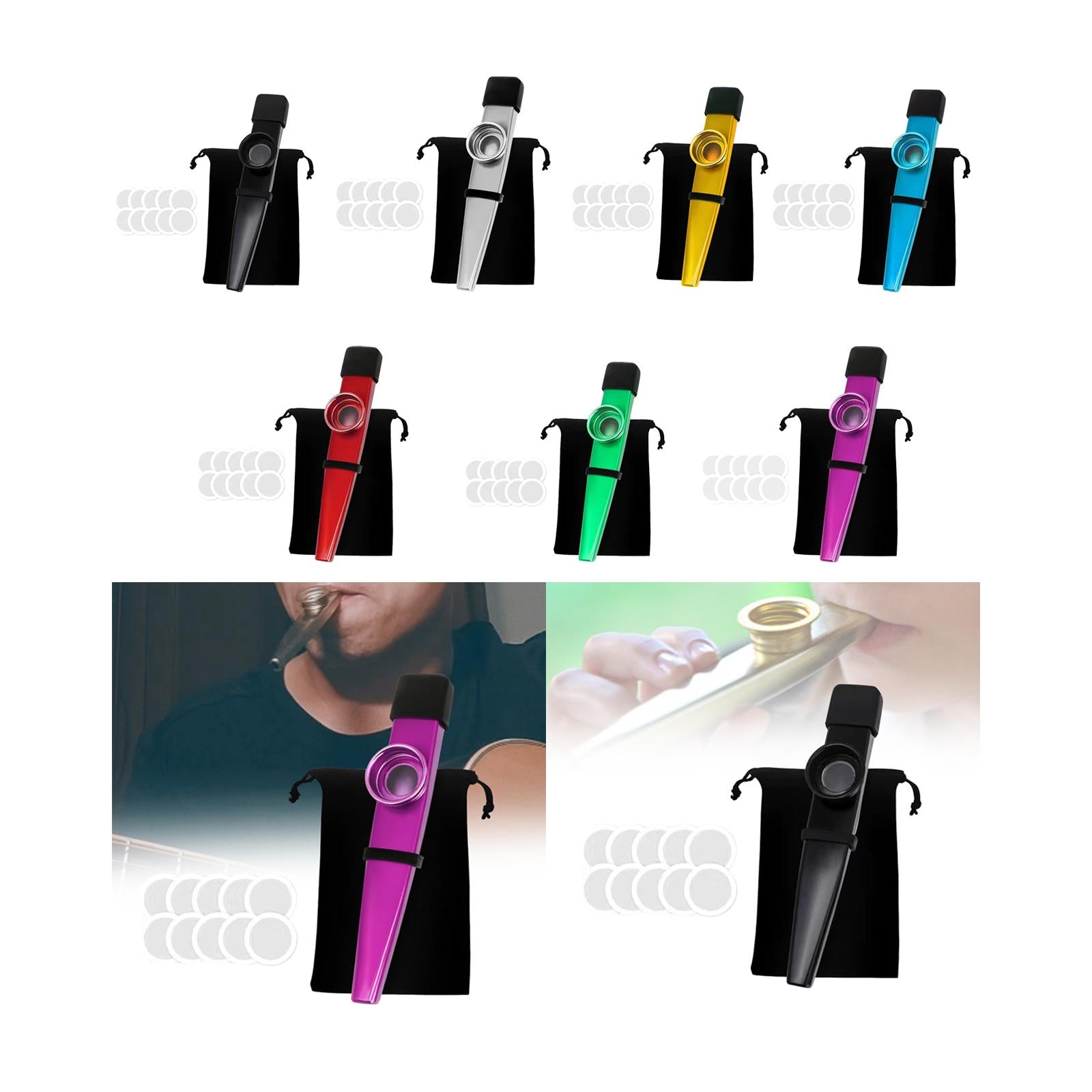 Kazoo Good Companion Party Favors Mouth Flute for Kids Music Lovers Beginner Black