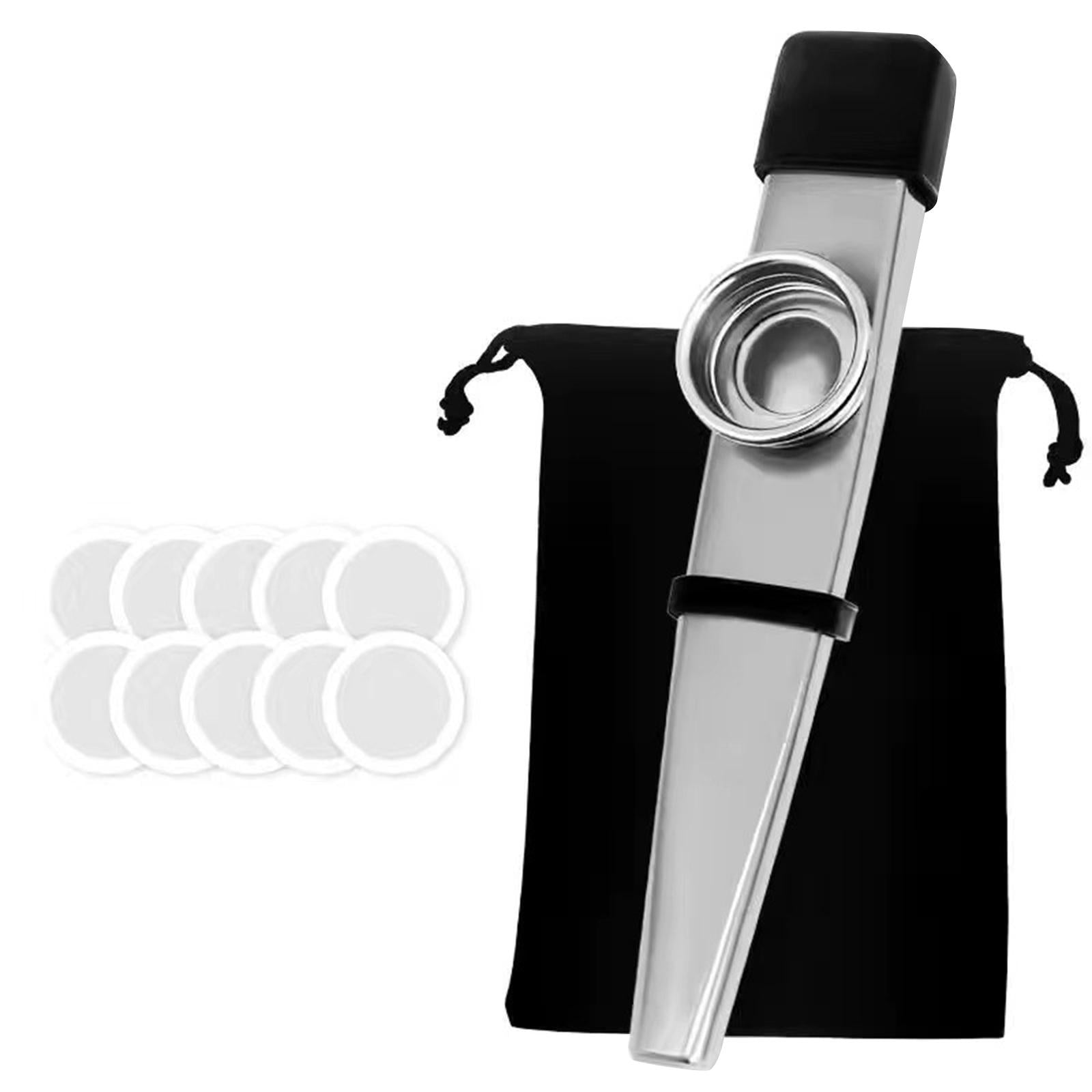 Kazoo Good Companion Party Favors Mouth Flute for Kids Music Lovers Beginner Silver