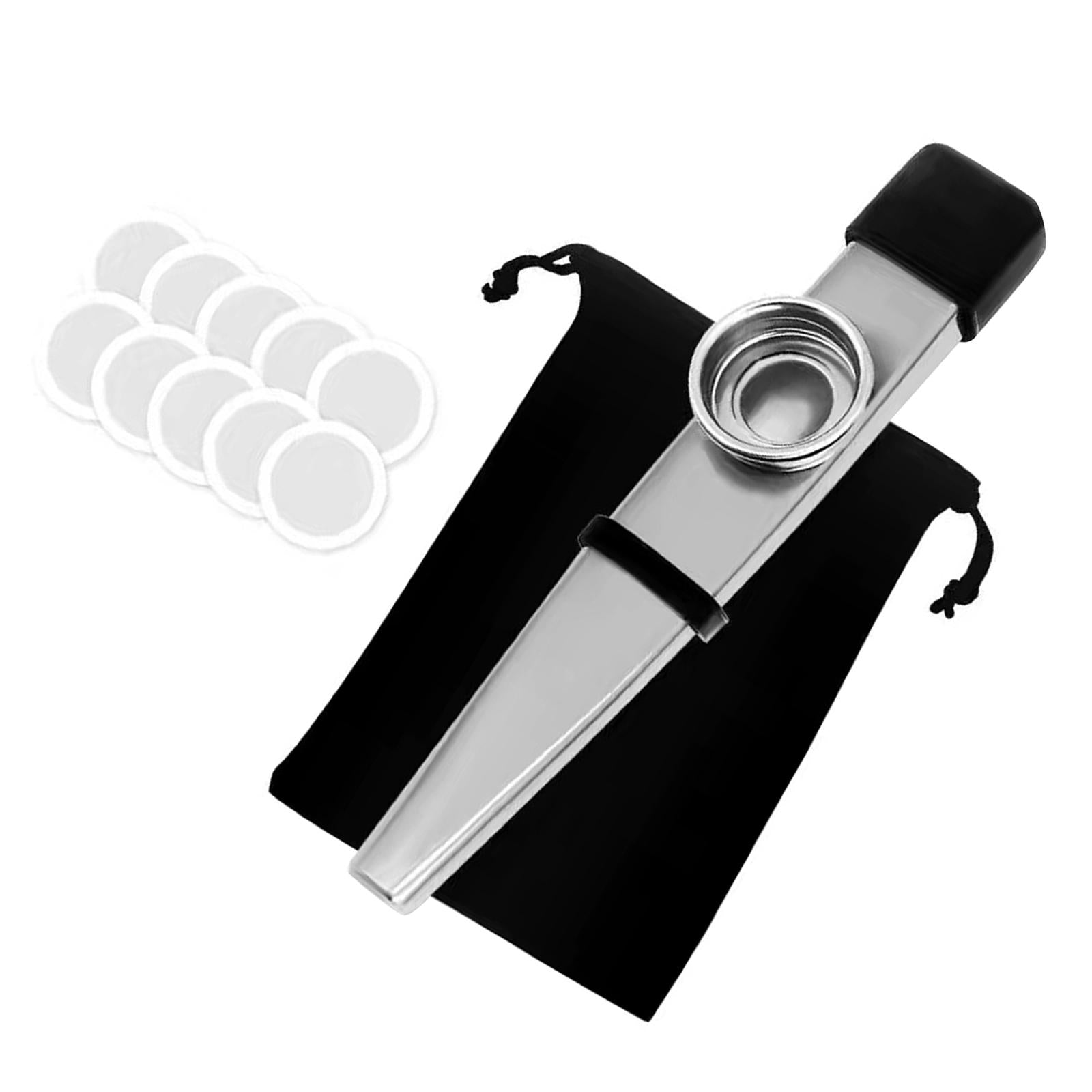 Kazoo Good Companion Party Favors Mouth Flute for Kids Music Lovers Beginner Silver