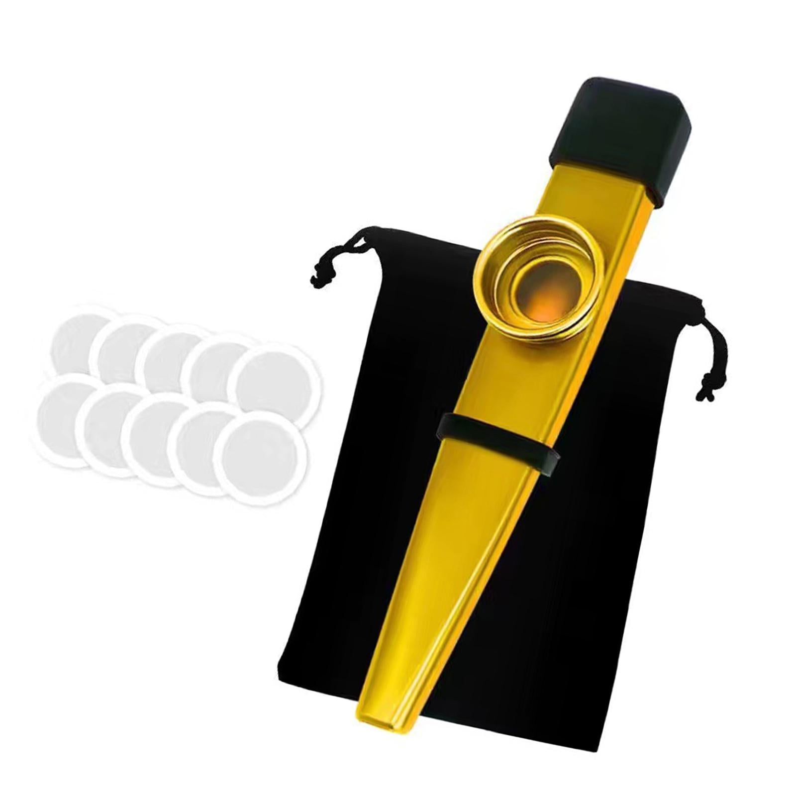 Kazoo Good Companion Party Favors Mouth Flute for Kids Music Lovers Beginner Gold