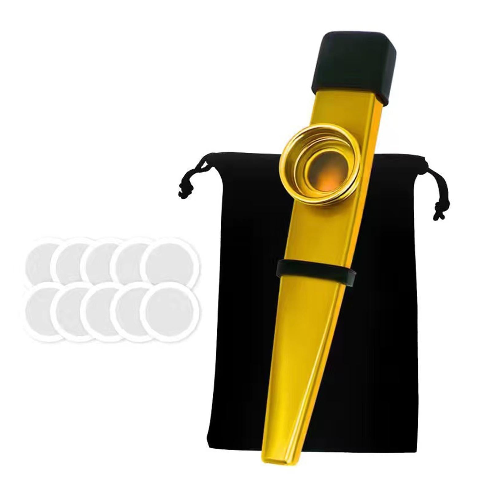Kazoo Good Companion Party Favors Mouth Flute for Kids Music Lovers Beginner Gold
