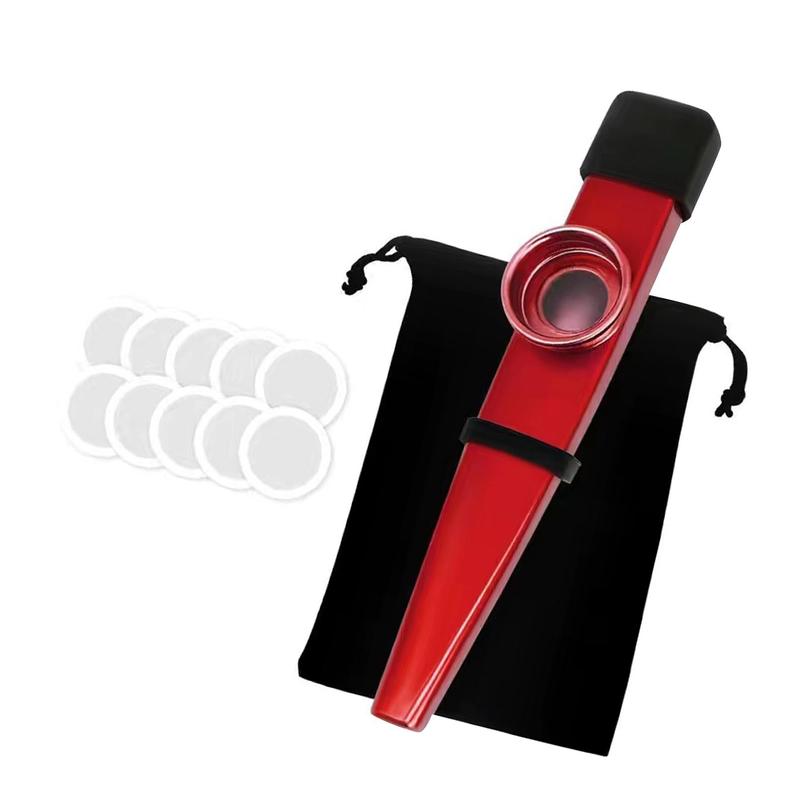 Kazoo Good Companion Party Favors Mouth Flute for Kids Music Lovers Beginner Red