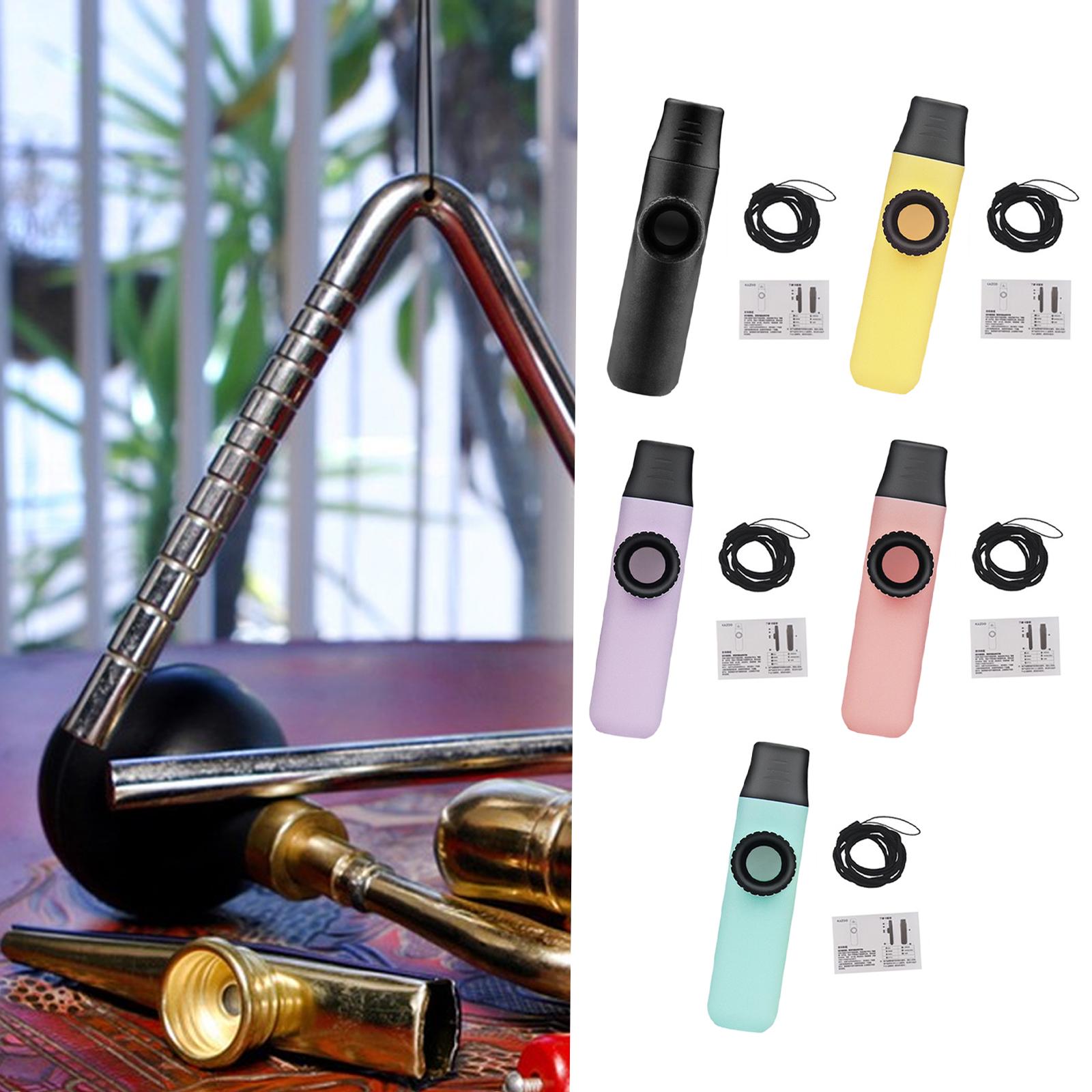 Kazoo Flute Easy to Play Musical Instrument for Music Lovers Beginner Adults black