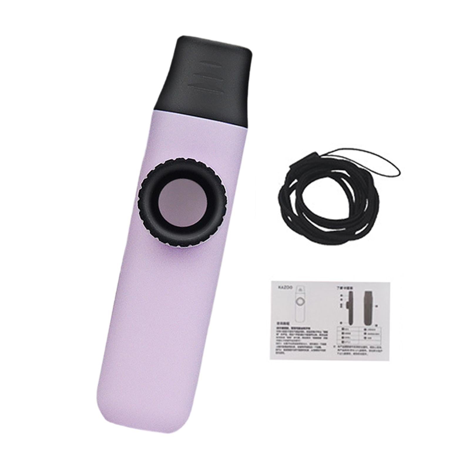 Kazoo Flute Easy to Play Musical Instrument for Music Lovers Beginner Adults purple