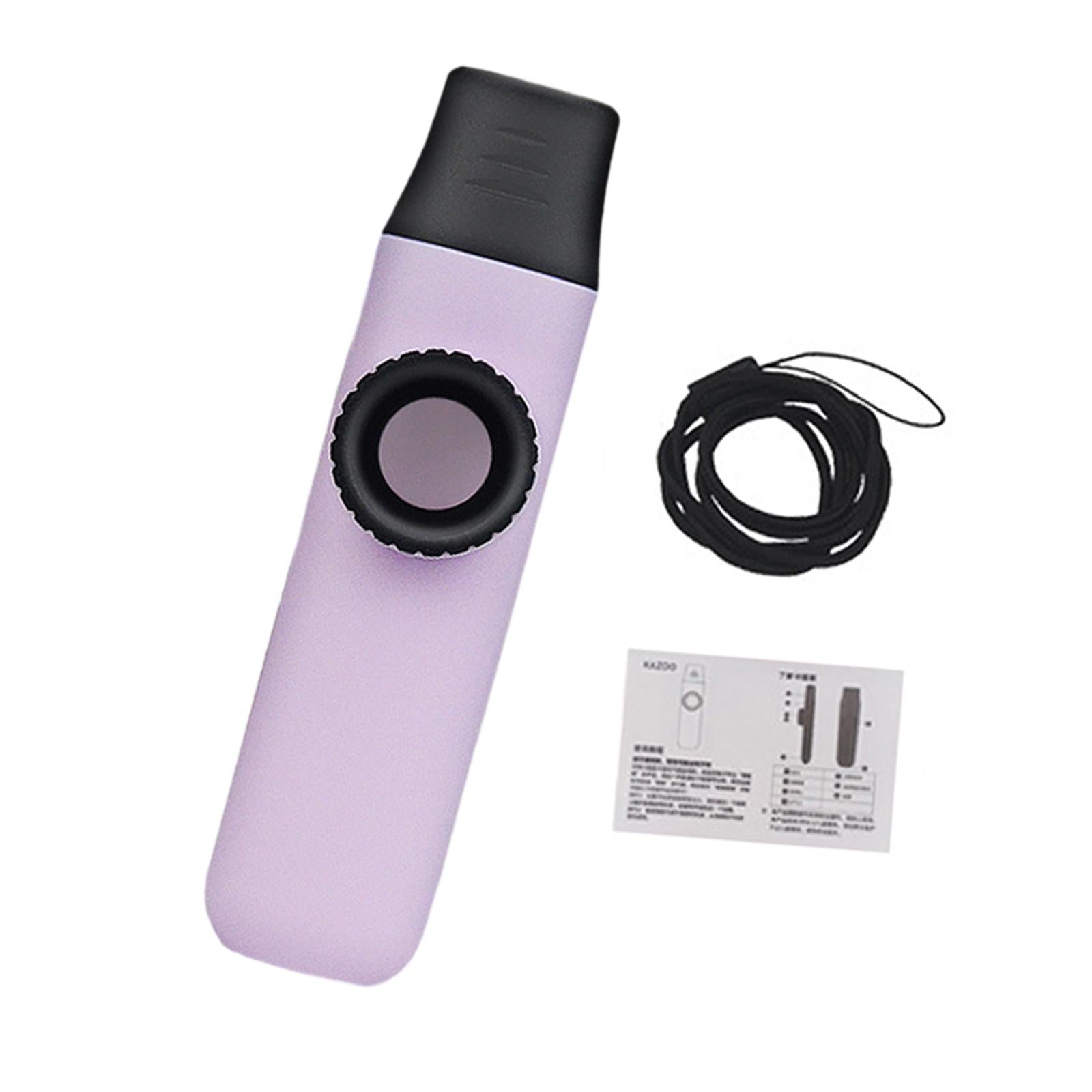 Kazoo Flute Easy to Play Musical Instrument for Music Lovers Beginner Adults purple
