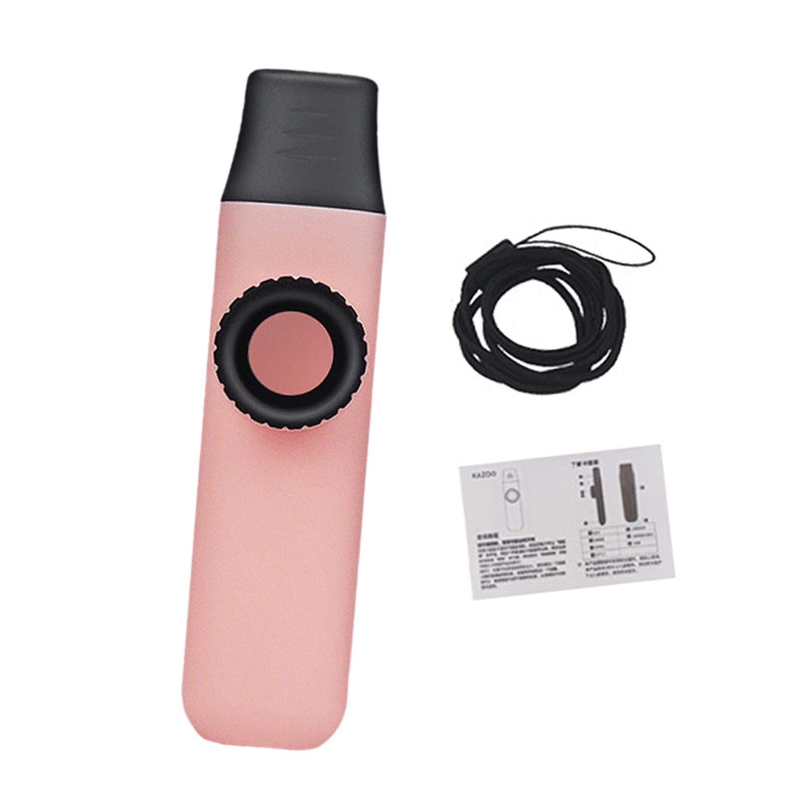 Kazoo Flute Easy to Play Musical Instrument for Music Lovers Beginner Adults pink