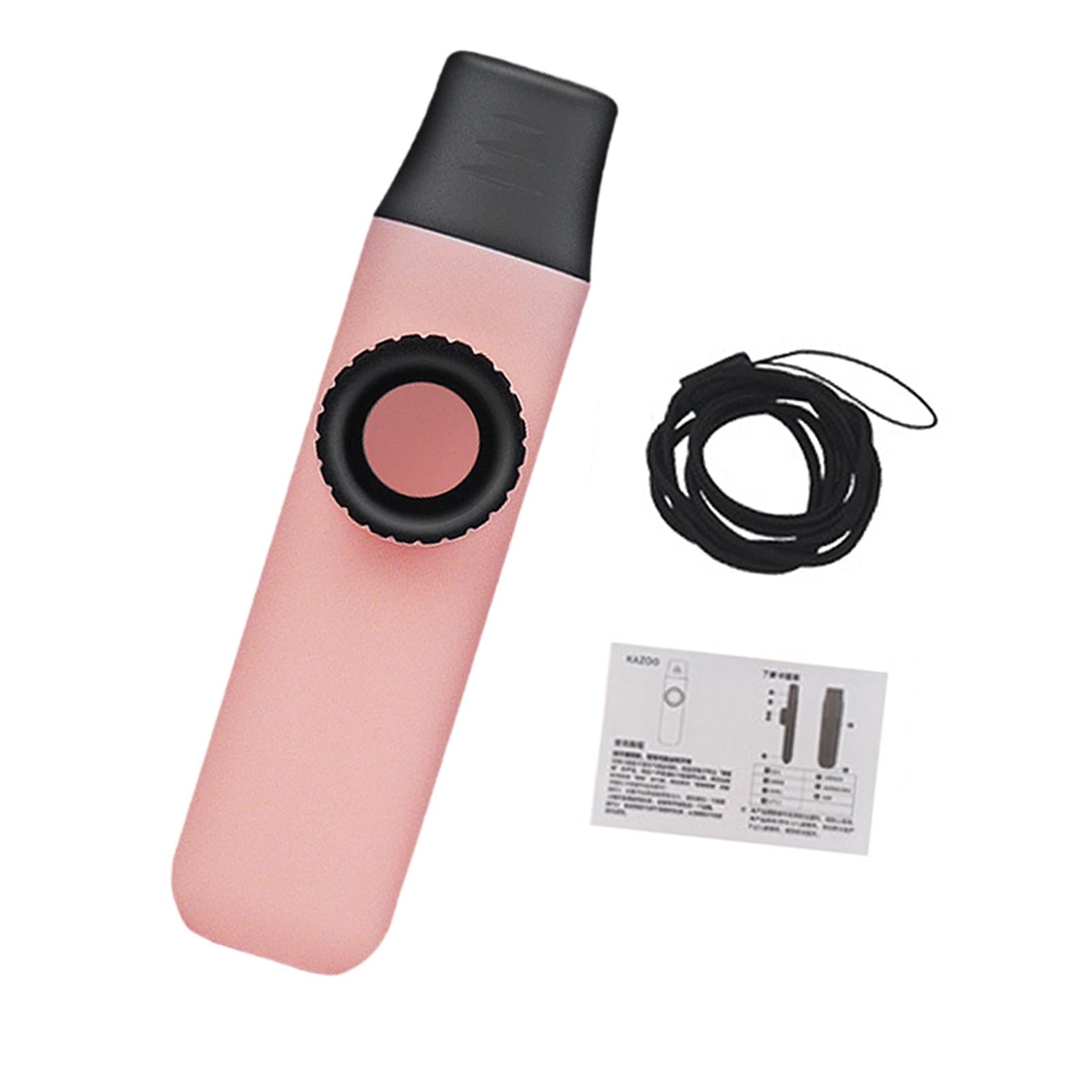 Kazoo Flute Easy to Play Musical Instrument for Music Lovers Beginner Adults pink