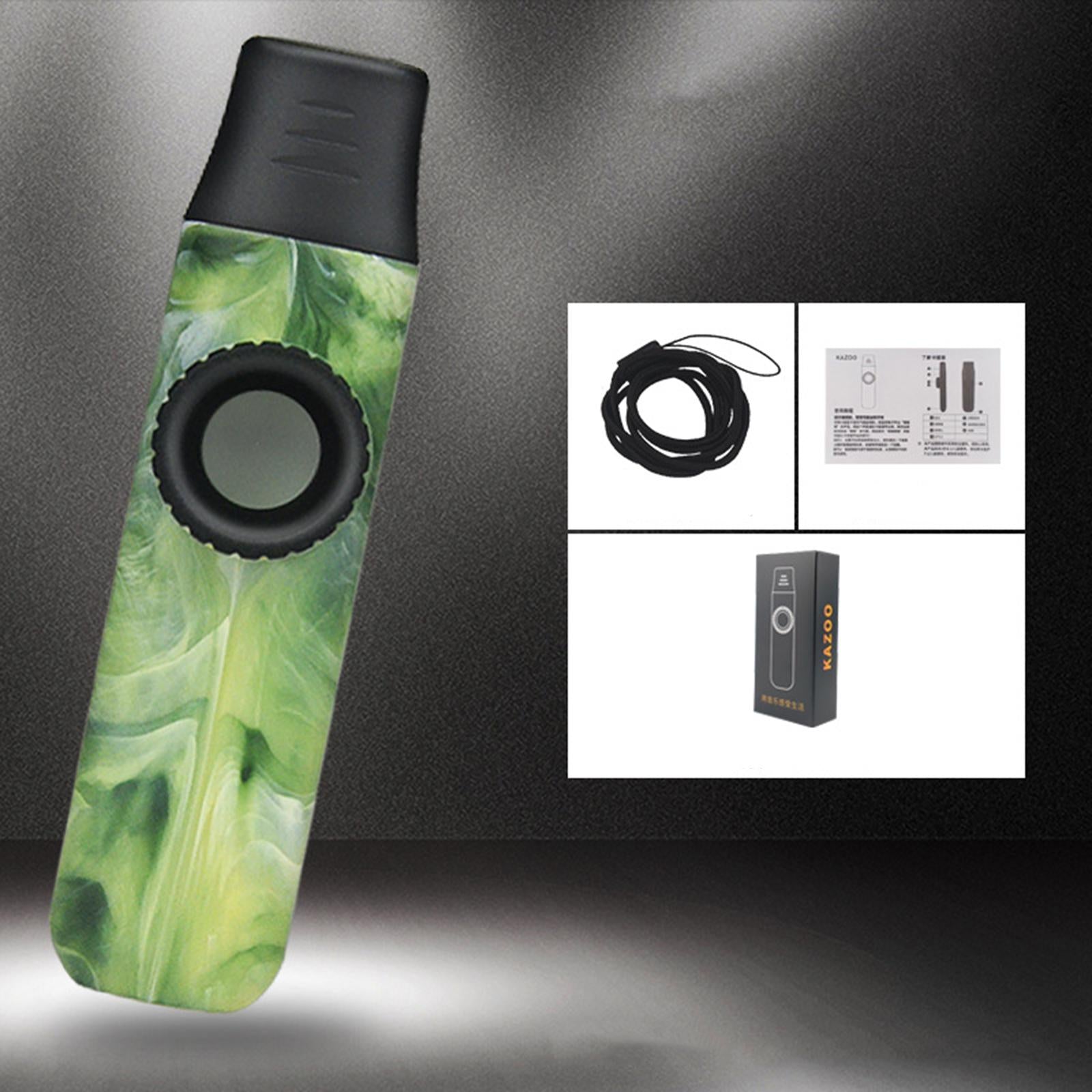 Kazoo Flute Portable Musical Accompaniment for Lovers All Ages Birthday Gift green