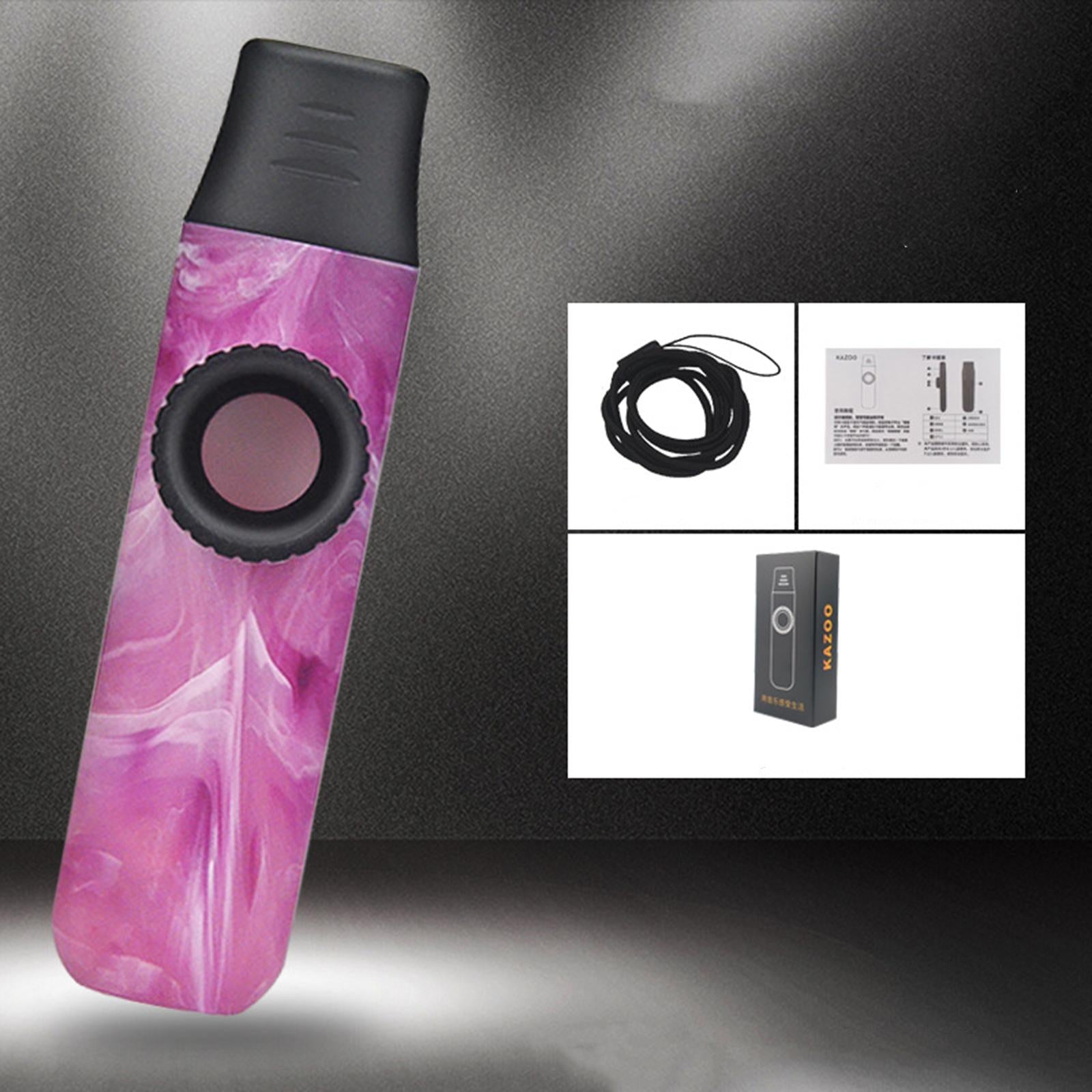 Kazoo Flute Portable Musical Accompaniment for Lovers All Ages Birthday Gift pink