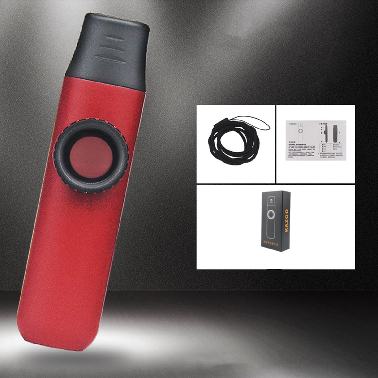 Kazoo Flute Portable Musical Accompaniment for Lovers All Ages Birthday Gift red
