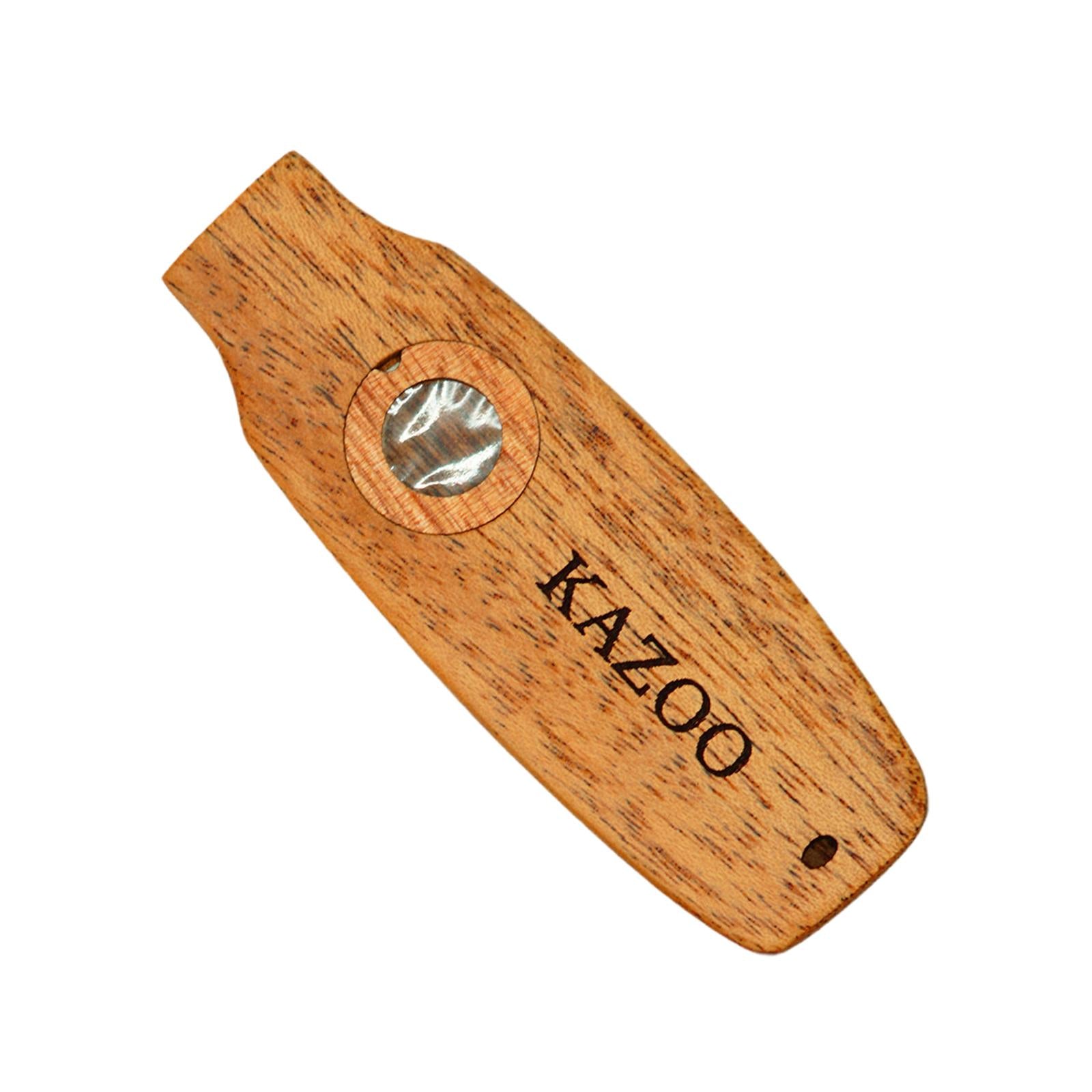 Wooden Kazoo Funny Musical Toy Wind Instrument for Enthusiasts BBQ Beginners Style C