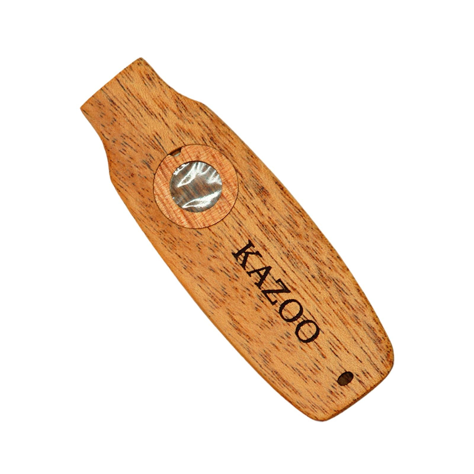 Wooden Kazoo Funny Musical Toy Wind Instrument for Enthusiasts BBQ Beginners Style C