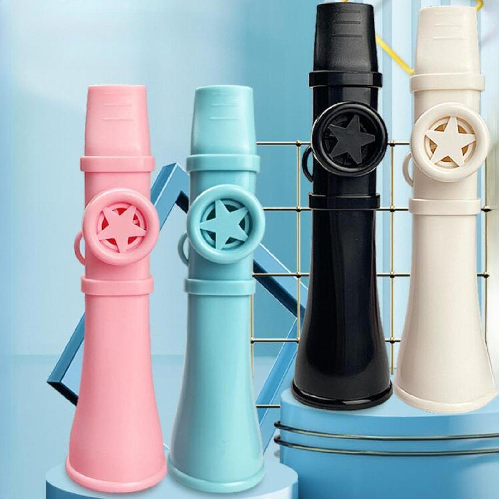 Kazoo Gift Good Companion Easy to Play Mouth Flute for Violin Piano Keyboard Black