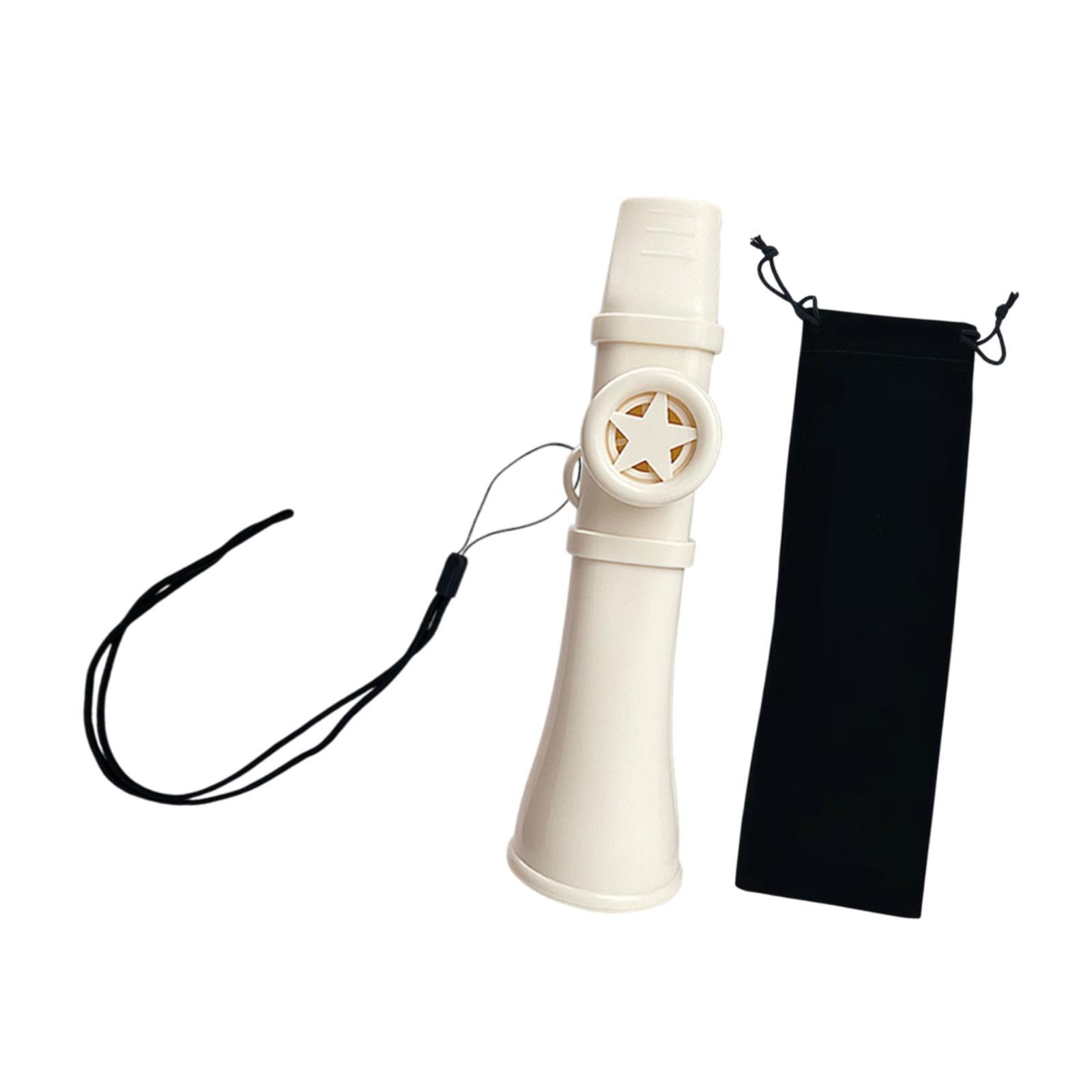 Kazoo Gift Good Companion Easy to Play Mouth Flute for Violin Piano Keyboard White