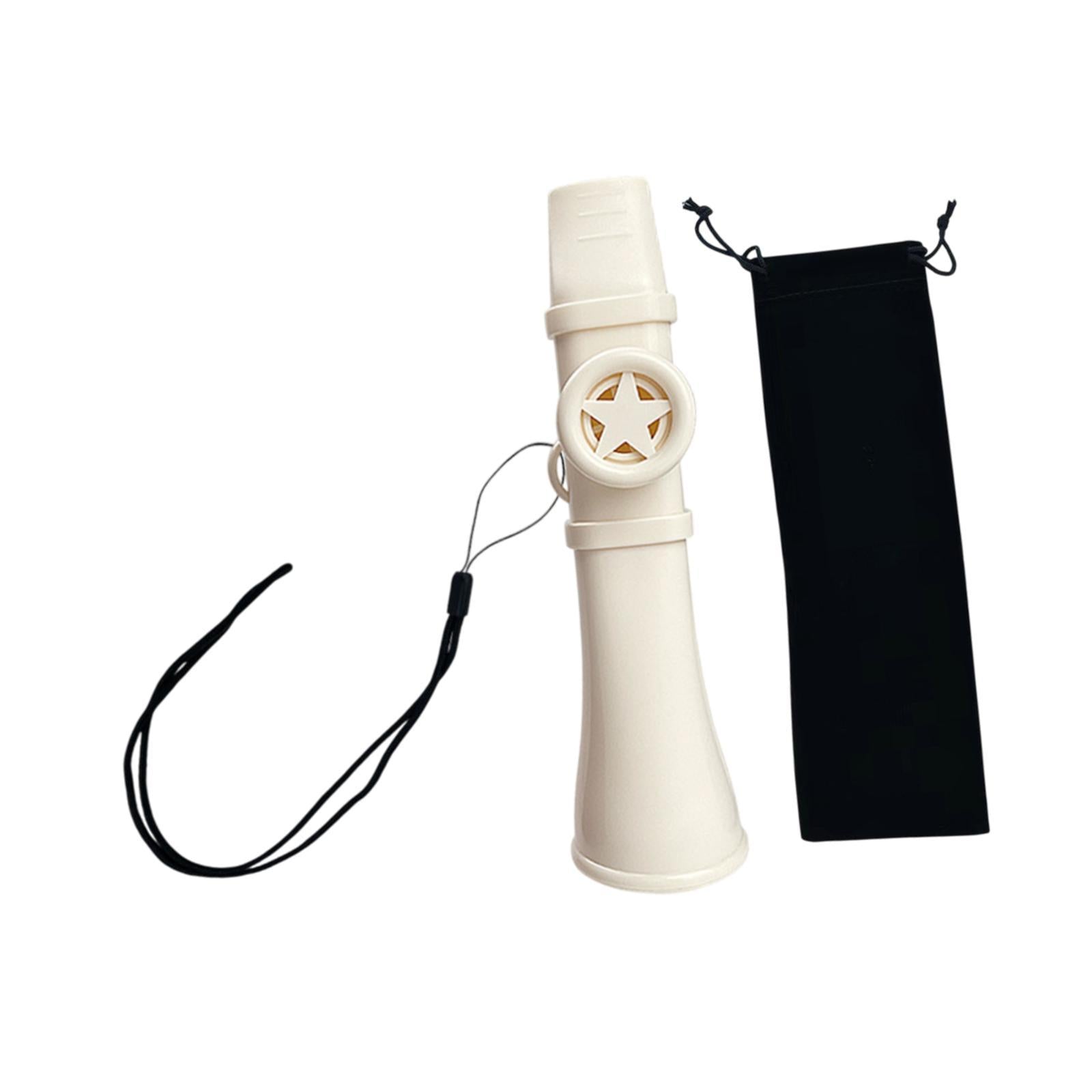 Kazoo Gift Good Companion Easy to Play Mouth Flute for Violin Piano Keyboard White