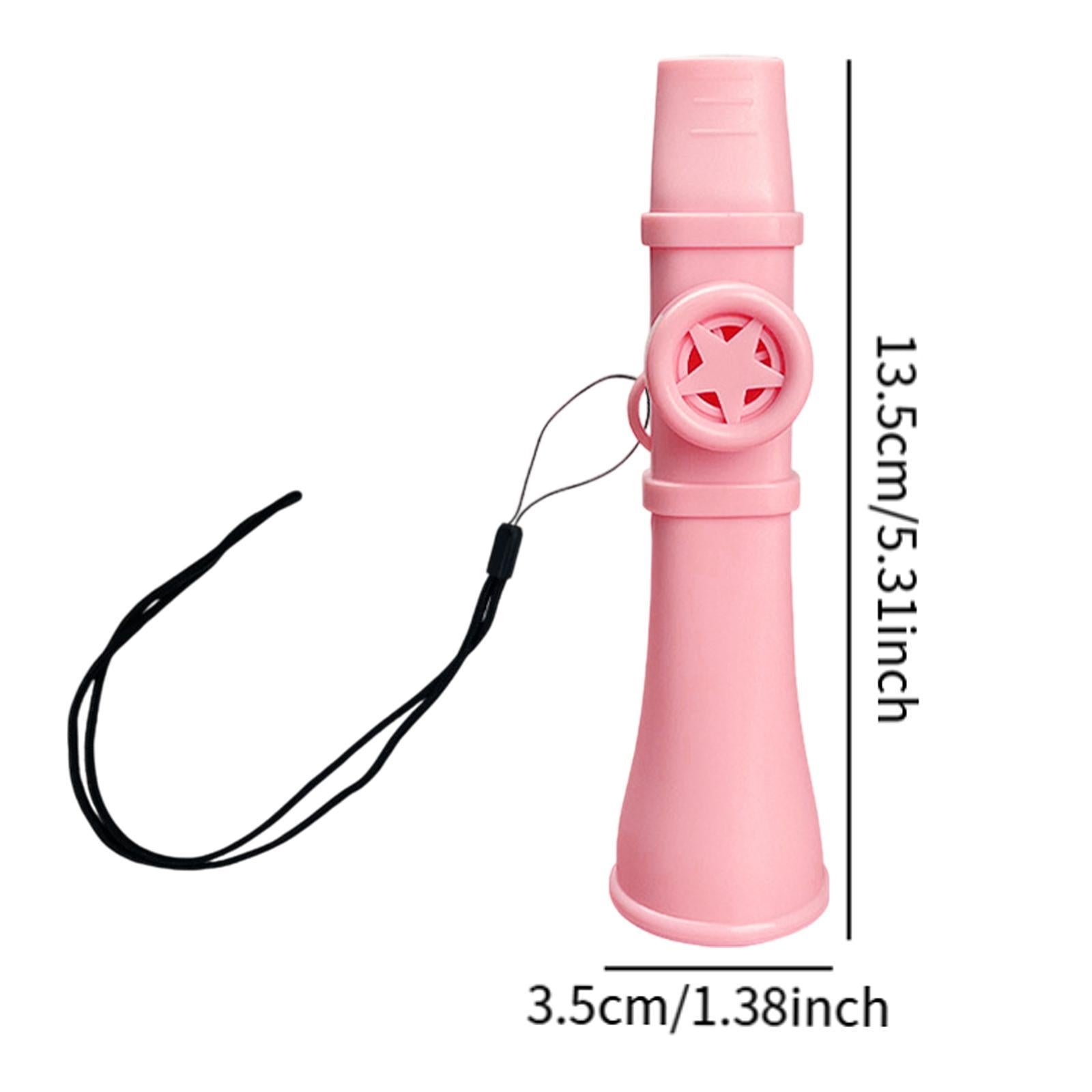 Kazoo Gift Good Companion Easy to Play Mouth Flute for Violin Piano Keyboard Pink