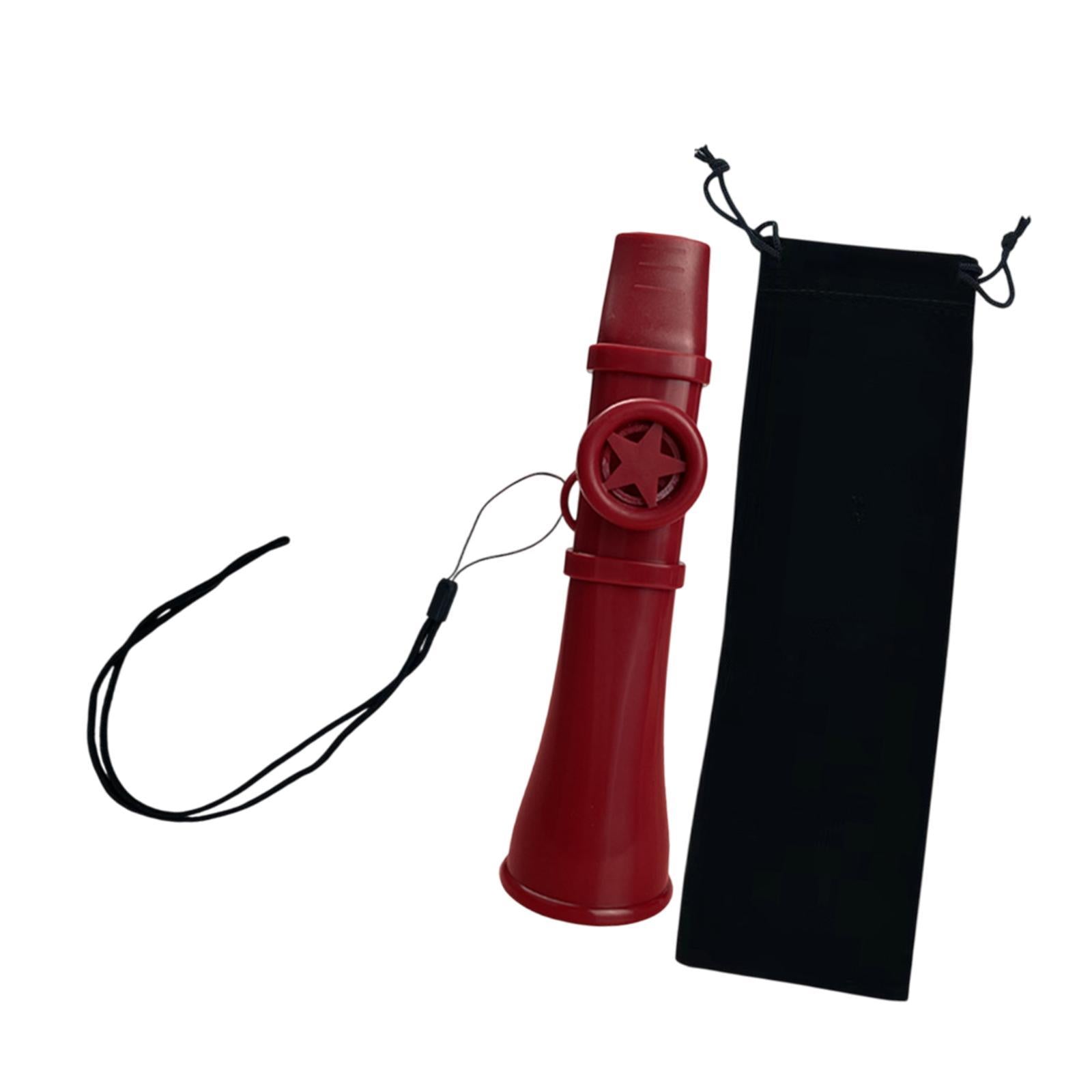 Kazoo Gift Good Companion Easy to Play Mouth Flute for Violin Piano Keyboard Red