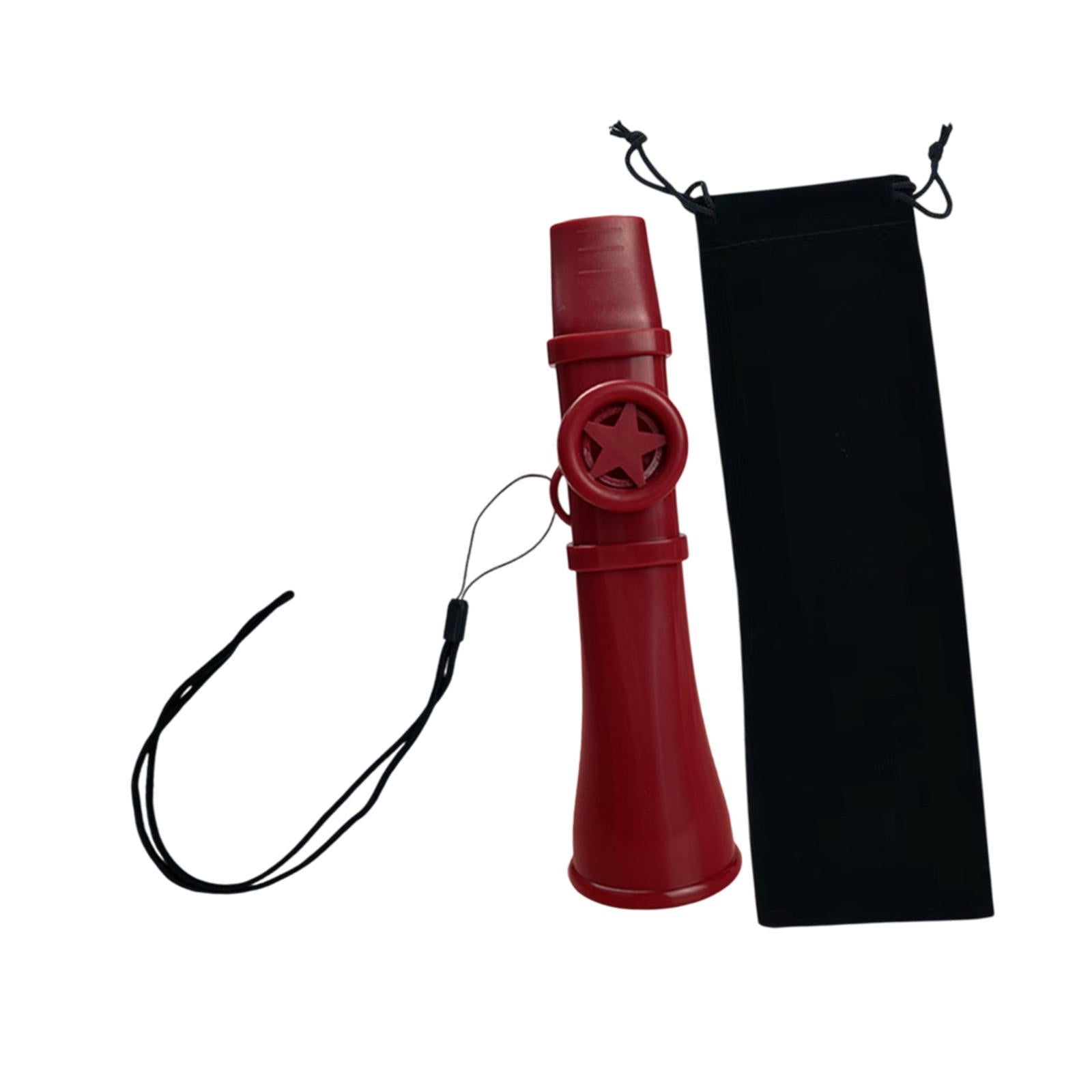 Kazoo Gift Good Companion Easy to Play Mouth Flute for Violin Piano Keyboard Red