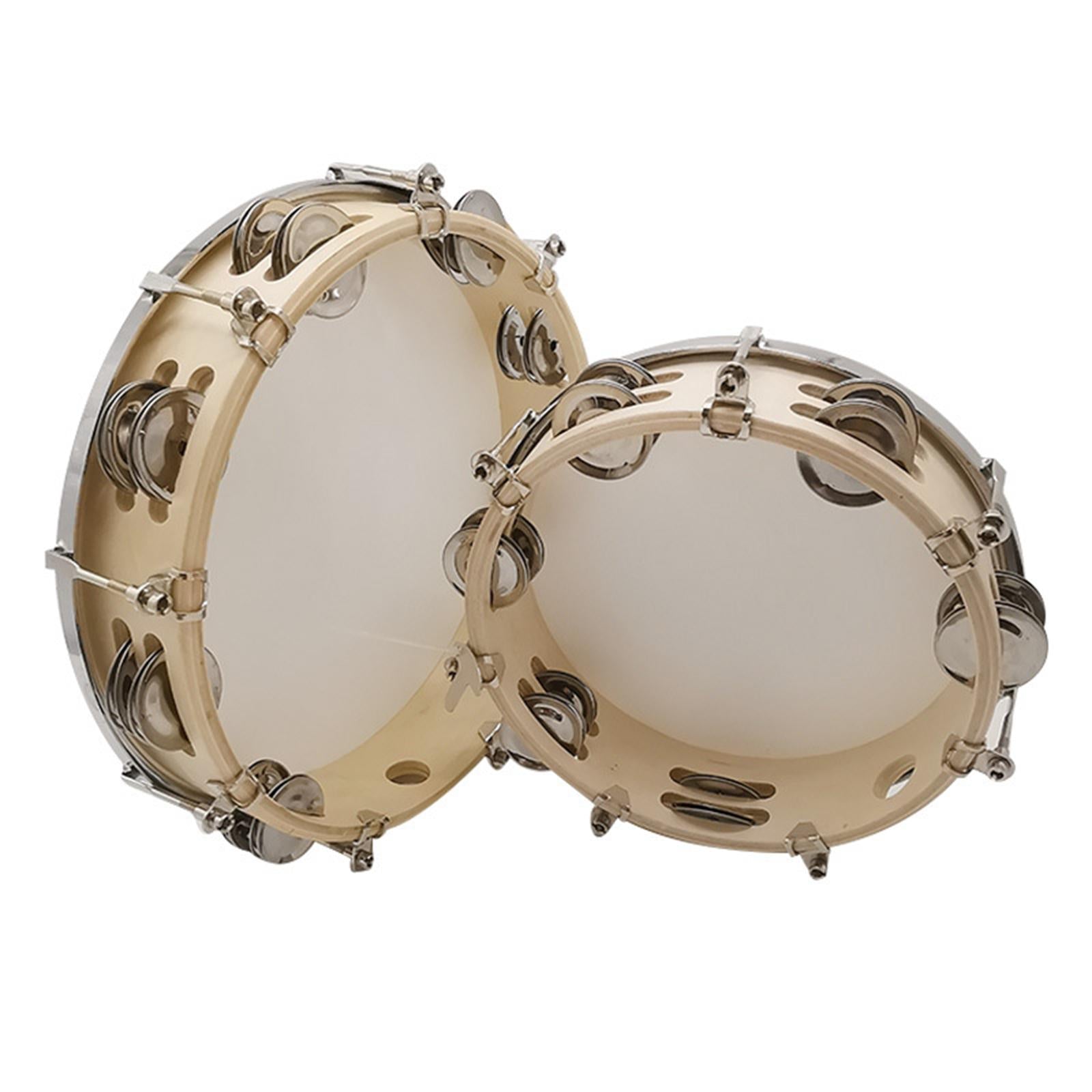 Tambourine Gift Accessories Hand Drum for Kids and Adults Dance Photo Taking 25 cmx5.5 cm