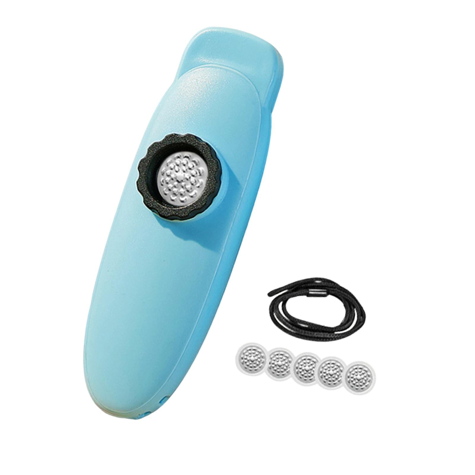 Kazoo Flute Compact 5Pcs Membranes with Lanyard for All Ages Children Lovers blue
