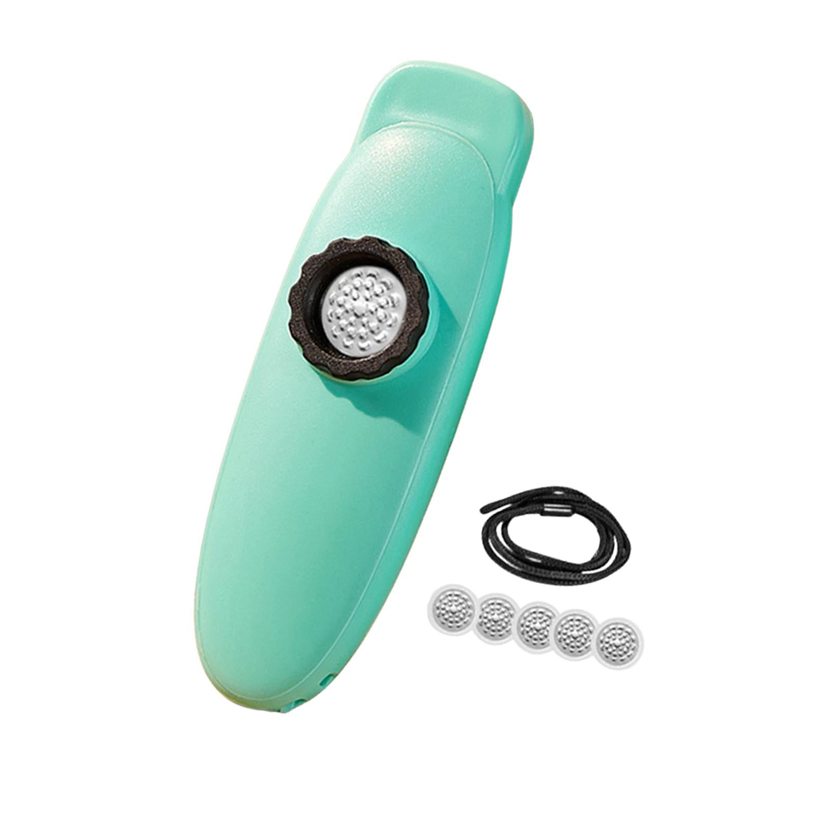 Kazoo Flute Compact 5Pcs Membranes with Lanyard for All Ages Children Lovers green