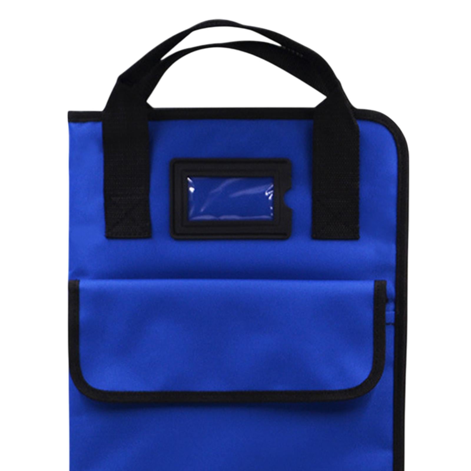 Drum Stick Bag Hold 12 Pair Professional with Handle Heavy Duty Storage Case Blue