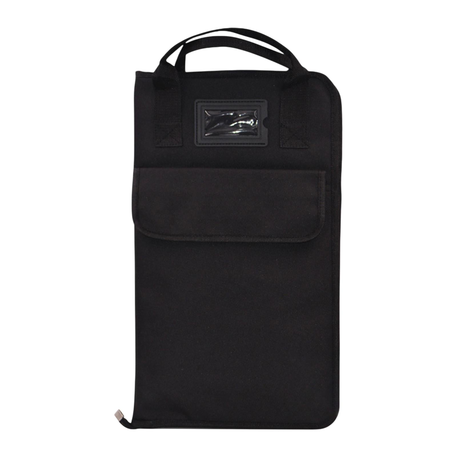 Drum Stick Bag Hold 12 Pair Professional with Handle Heavy Duty Storage Case Black