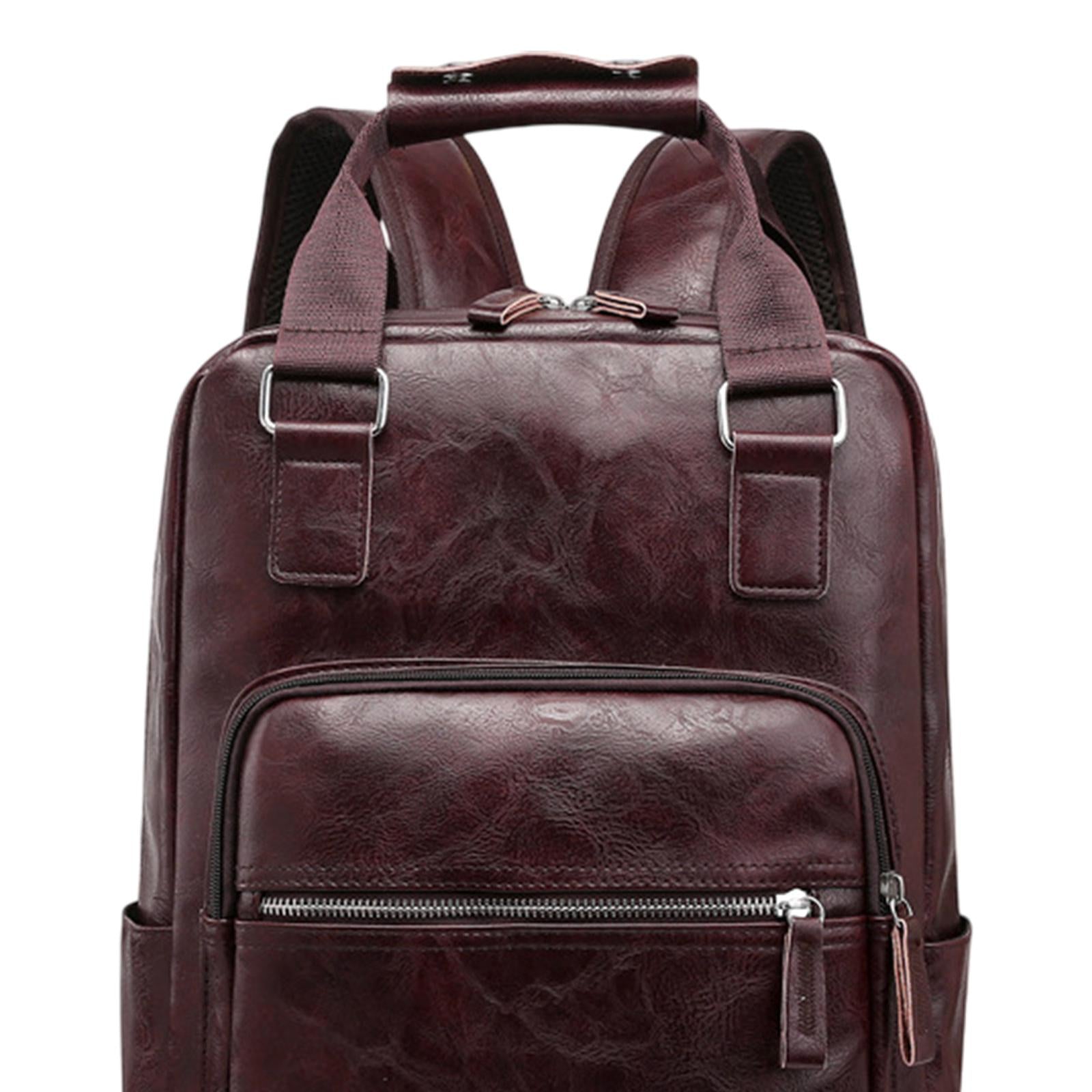 Drum Sticks Bag Large Capacity Handbag Men Fashion Backpack Drum Accessories dark brown