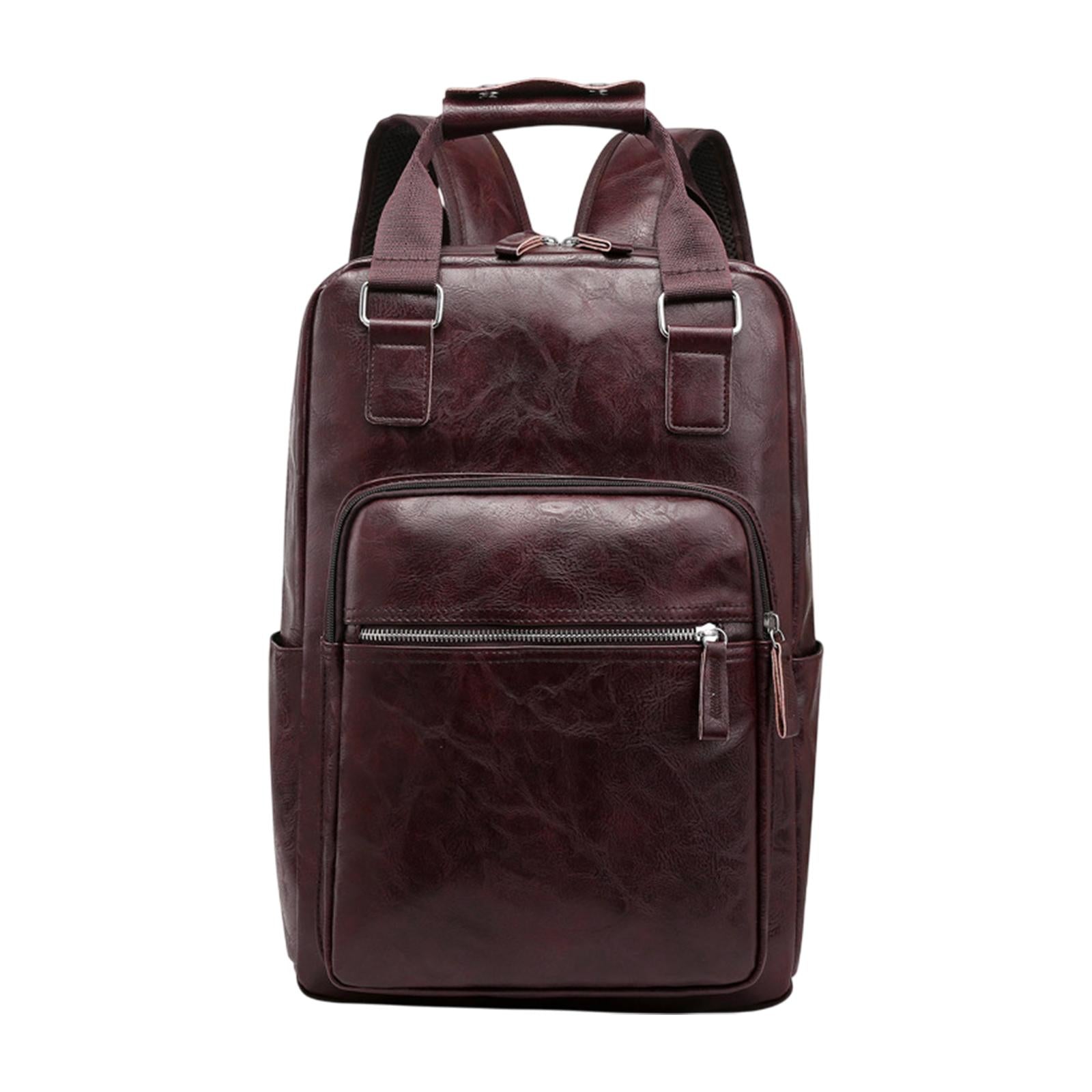 Drum Sticks Bag Large Capacity Handbag Men Fashion Backpack Drum Accessories dark brown