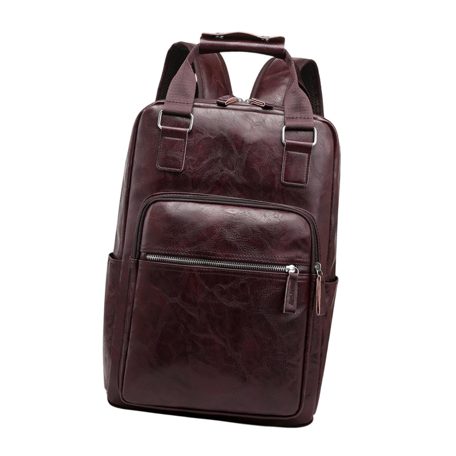 Drum Sticks Bag Large Capacity Handbag Men Fashion Backpack Drum Accessories dark brown