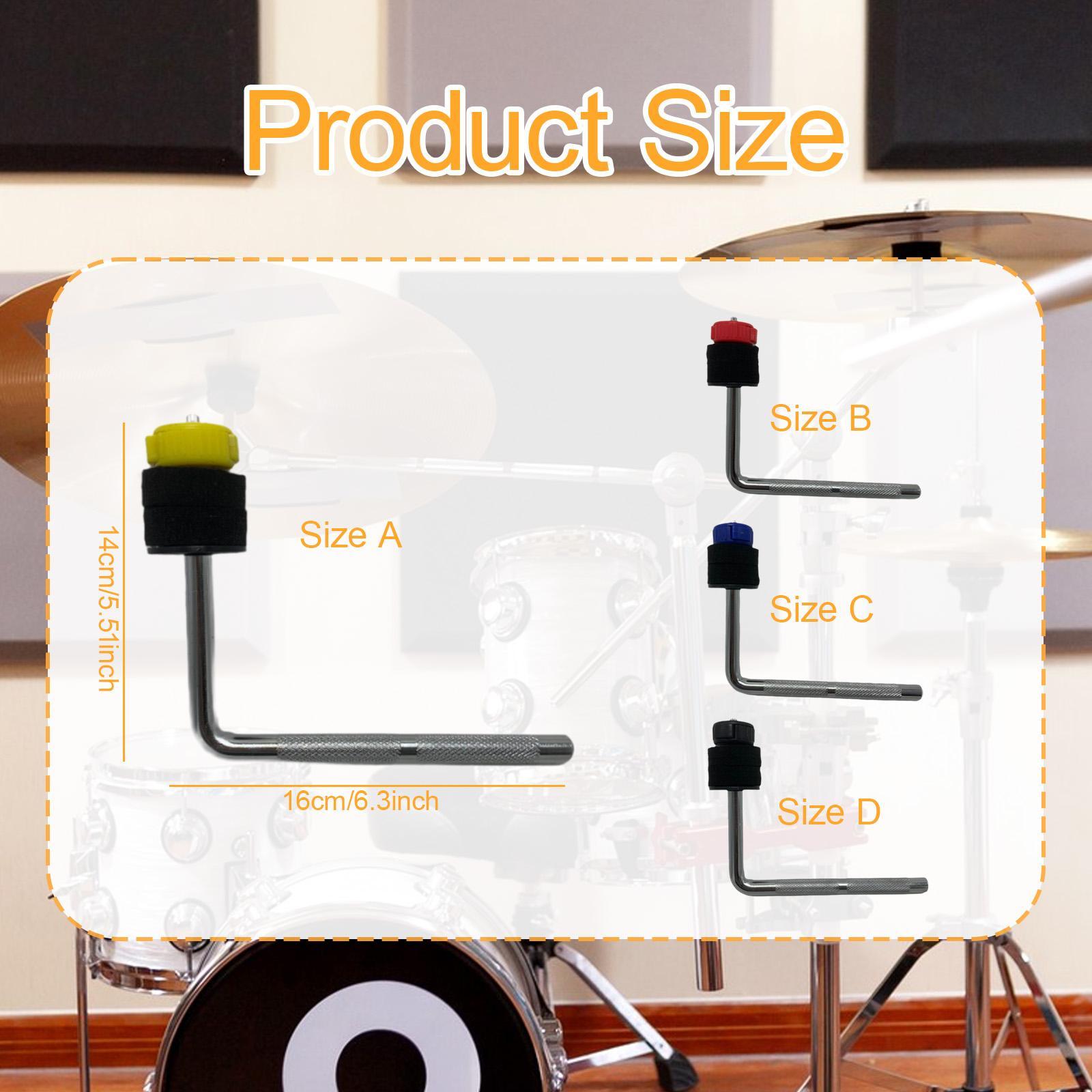 Bracket Hardware Adjustable Music Instrument Accessories Cymbal Clamp Holder Yellow Felt