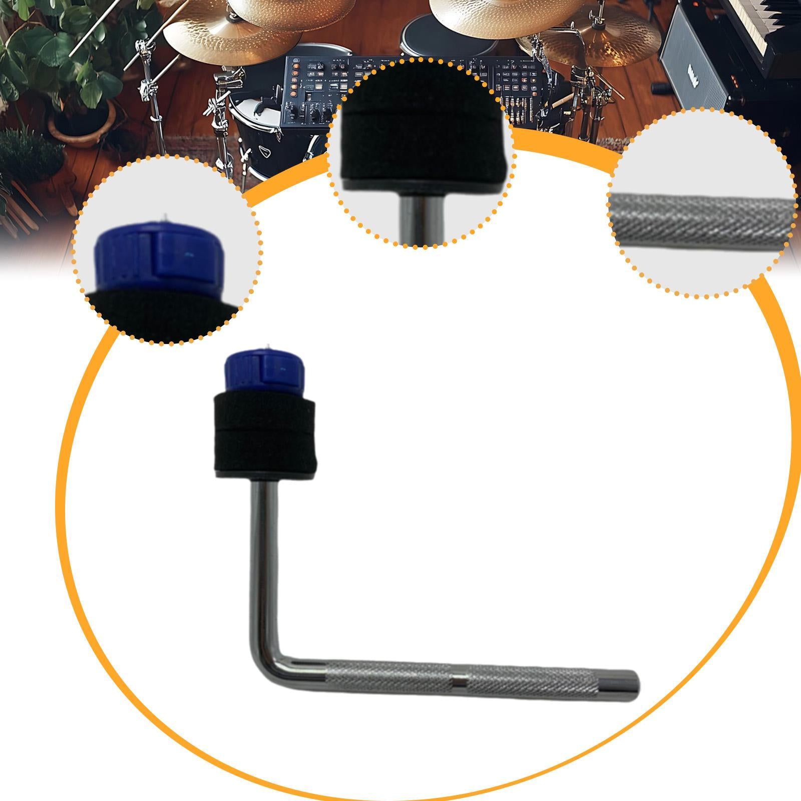 Bracket Hardware Adjustable Music Instrument Accessories Cymbal Clamp Holder Blue Felt