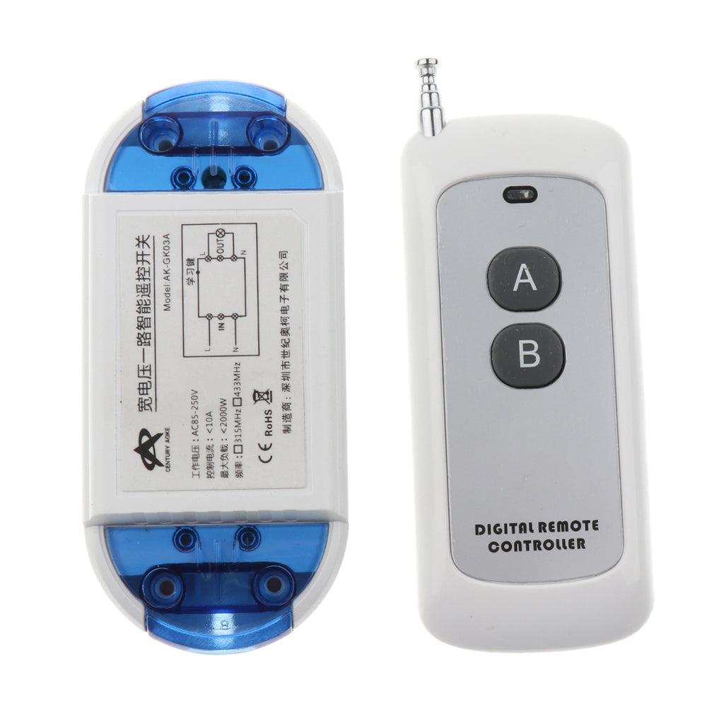 315Mhz DC15-120V Wireless RF Remote Control Relay Switch Transmitter Lock