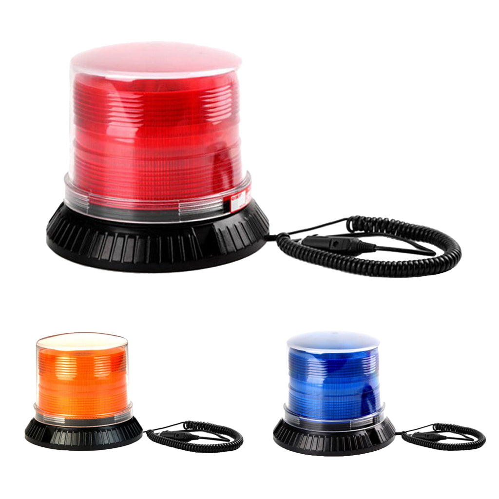 12V LED Vehicle Emergency Beacon Warning Hazard Flash Strobe Light Bar -Red