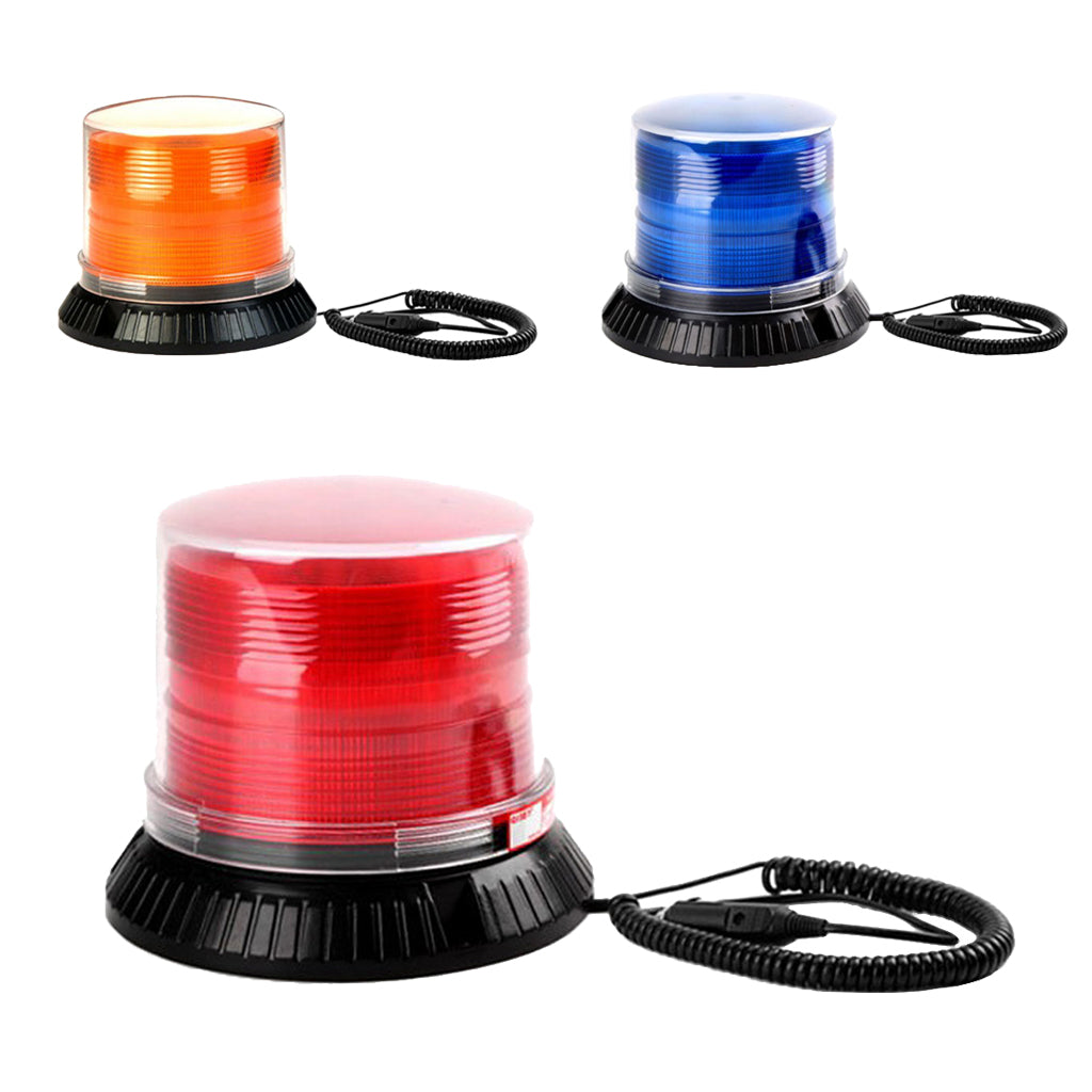 12V LED Vehicle Emergency Beacon Warning Hazard Flash Strobe Light Bar -Red