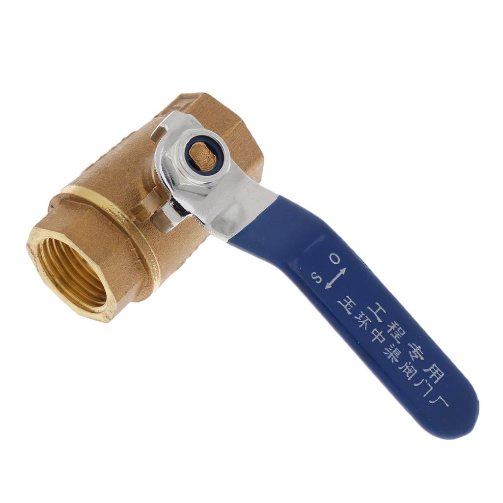 1/2'' Brass Valve Water Air Pipe Hose Valve Pipe Fitting Blue Handle