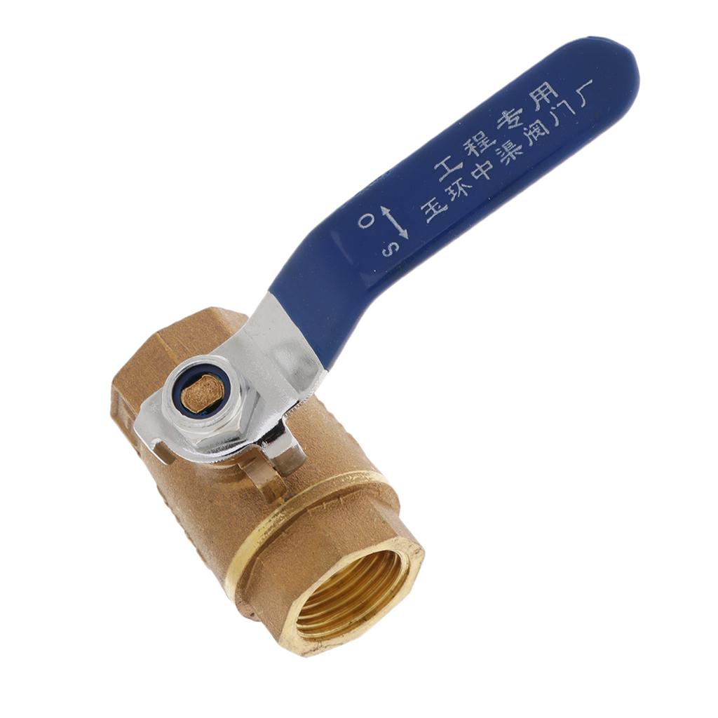 1/2'' Brass Valve Water Air Pipe Hose Valve Pipe Fitting Blue Handle