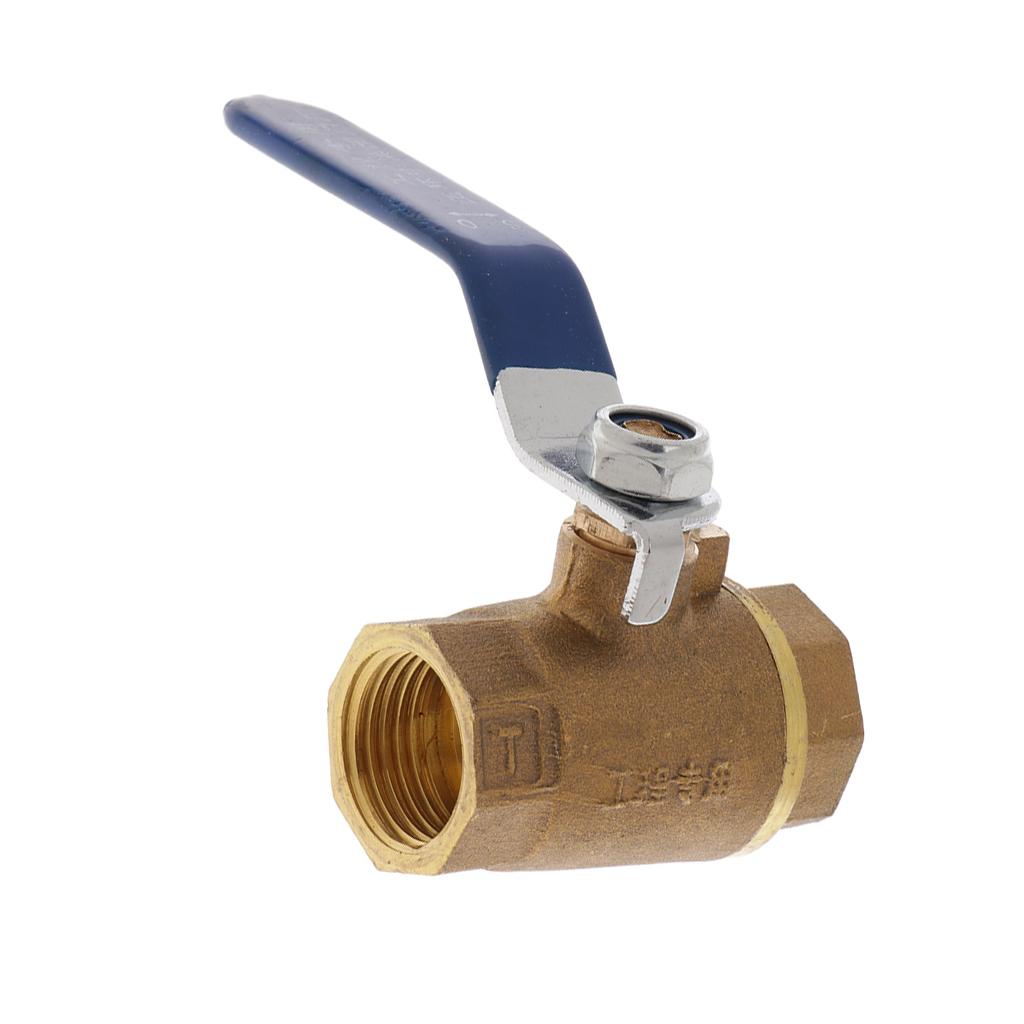 1/2'' Brass Valve Water Air Pipe Hose Valve Pipe Fitting Blue Handle