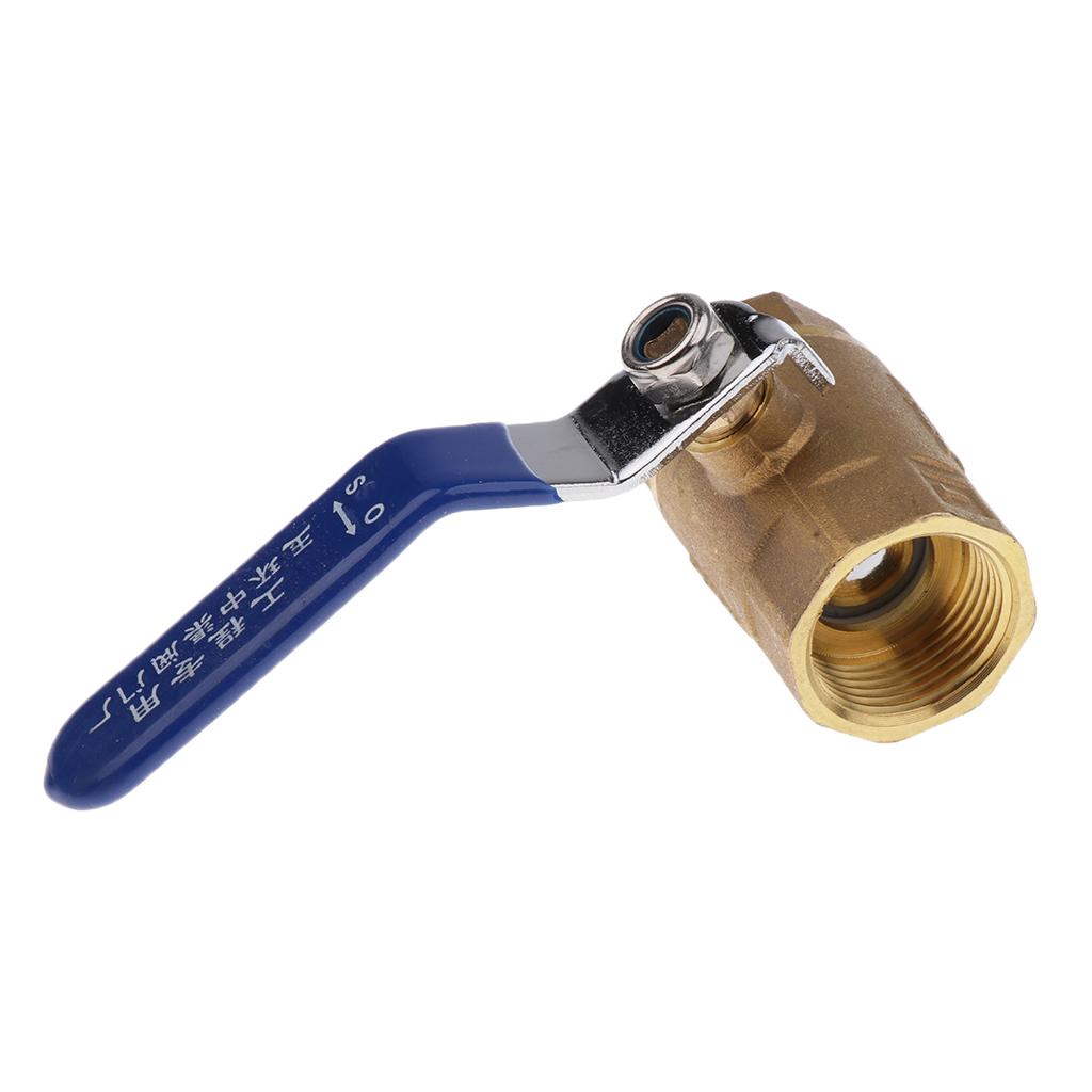 3/4'' Brass Valve Water Air Pipe Hose Valve Pipe Fitting Blue Handle