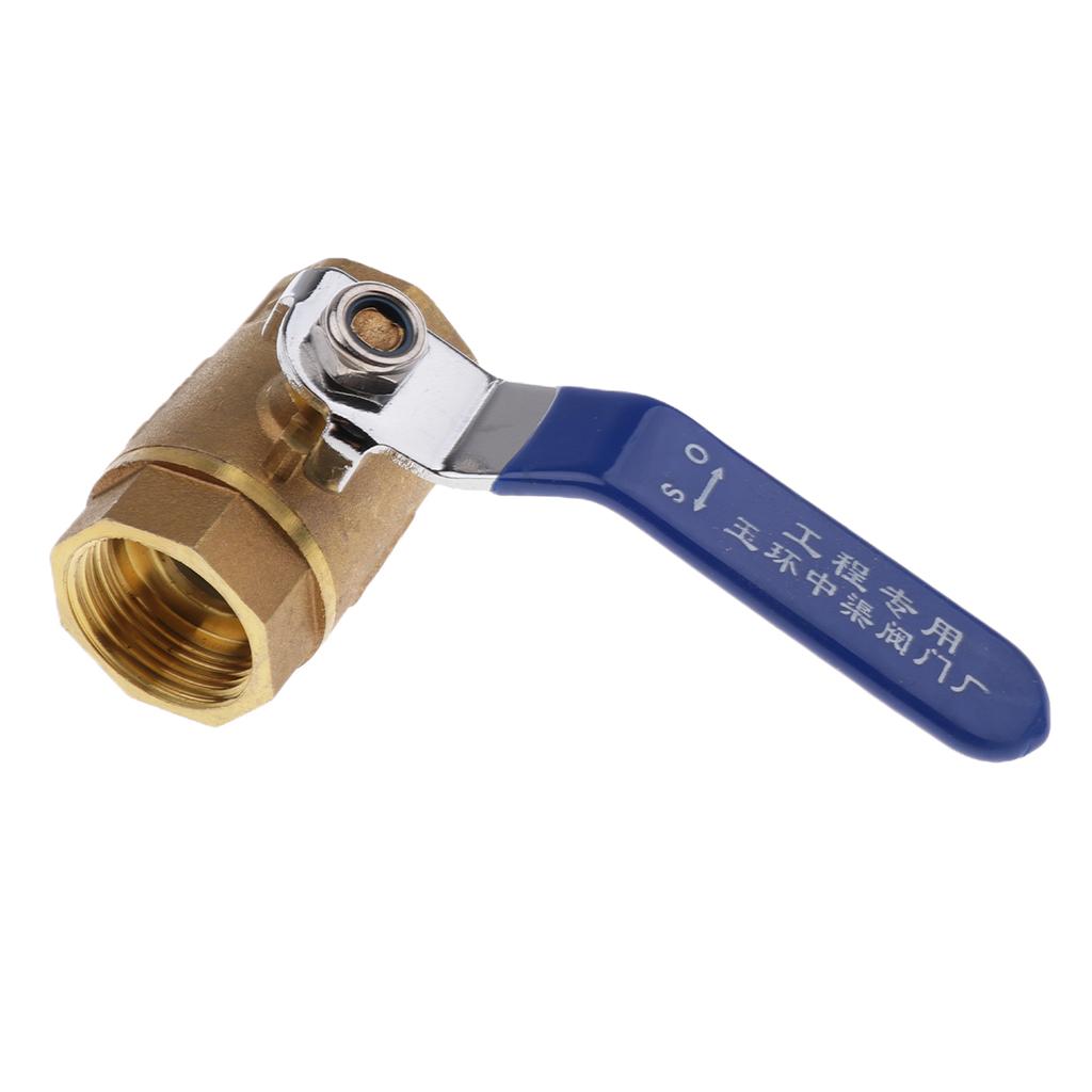 3/4'' Brass Valve Water Air Pipe Hose Valve Pipe Fitting Blue Handle