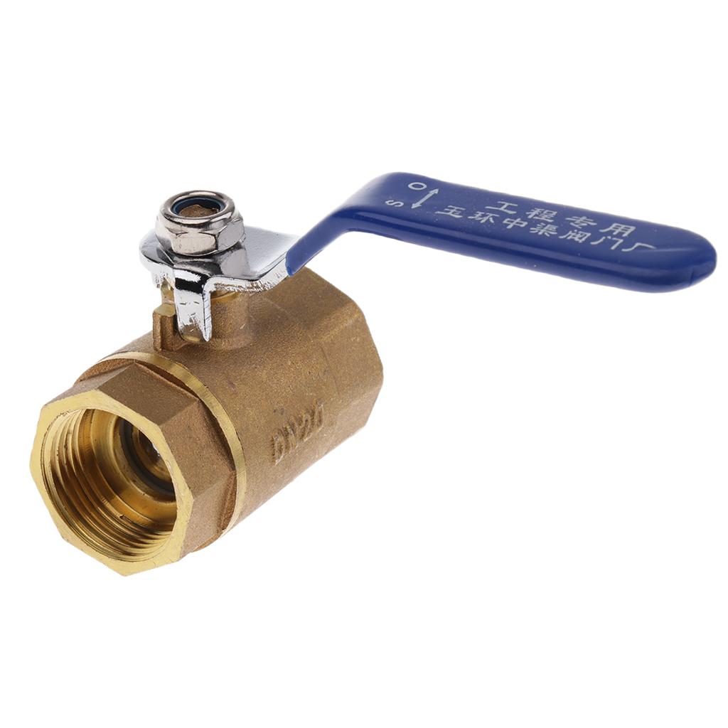 3/4'' Brass Valve Water Air Pipe Hose Valve Pipe Fitting Blue Handle